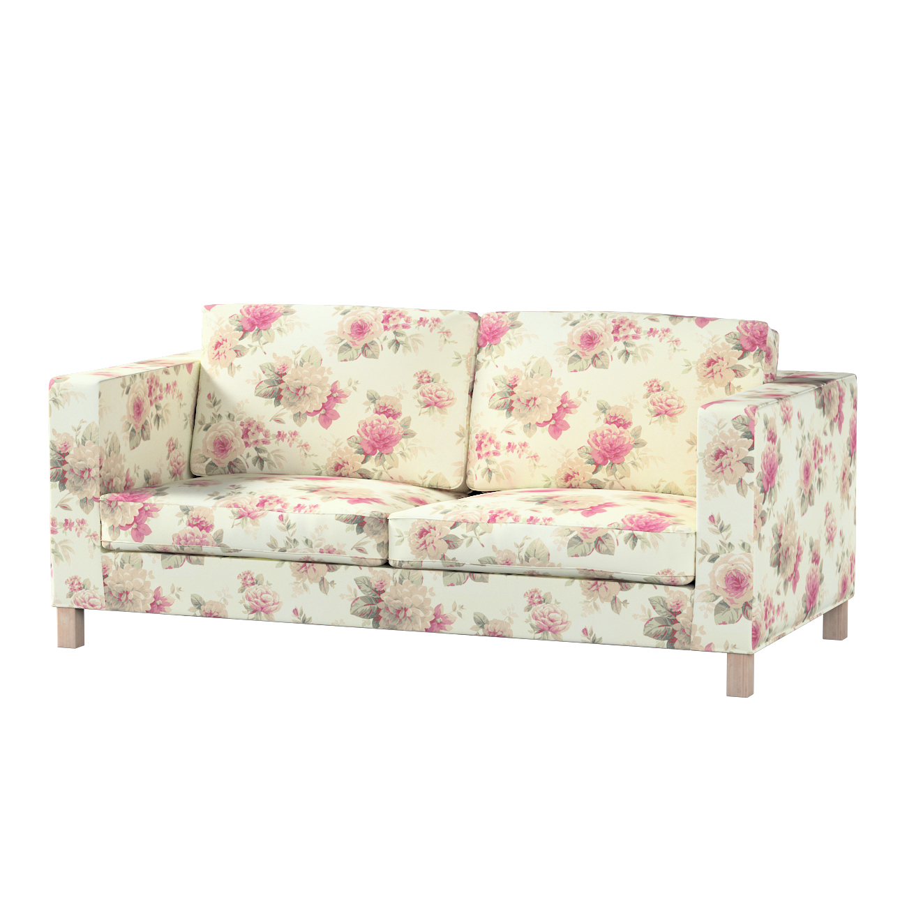 Bezug für Karlanda Schlafsofa, kurz, beige- rosa, Bezug für Schlafsofa Karl günstig online kaufen