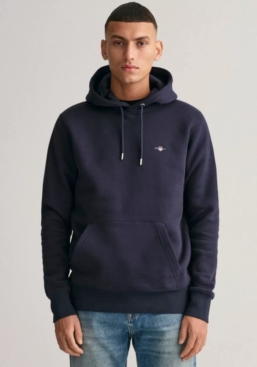 Gant Hoodie REG SHIELD HOODIE mit Logostickerei auf der Brust günstig online kaufen