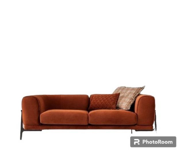 JVmoebel 3-Sitzer Dreisitzer Sofa 3 Sitzer Stoffsofa Sofas Modern Rot Stoff günstig online kaufen