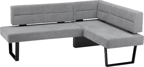 massivline&more Eckbank "Martina", modernes Design, Gestell aus massivem Me günstig online kaufen