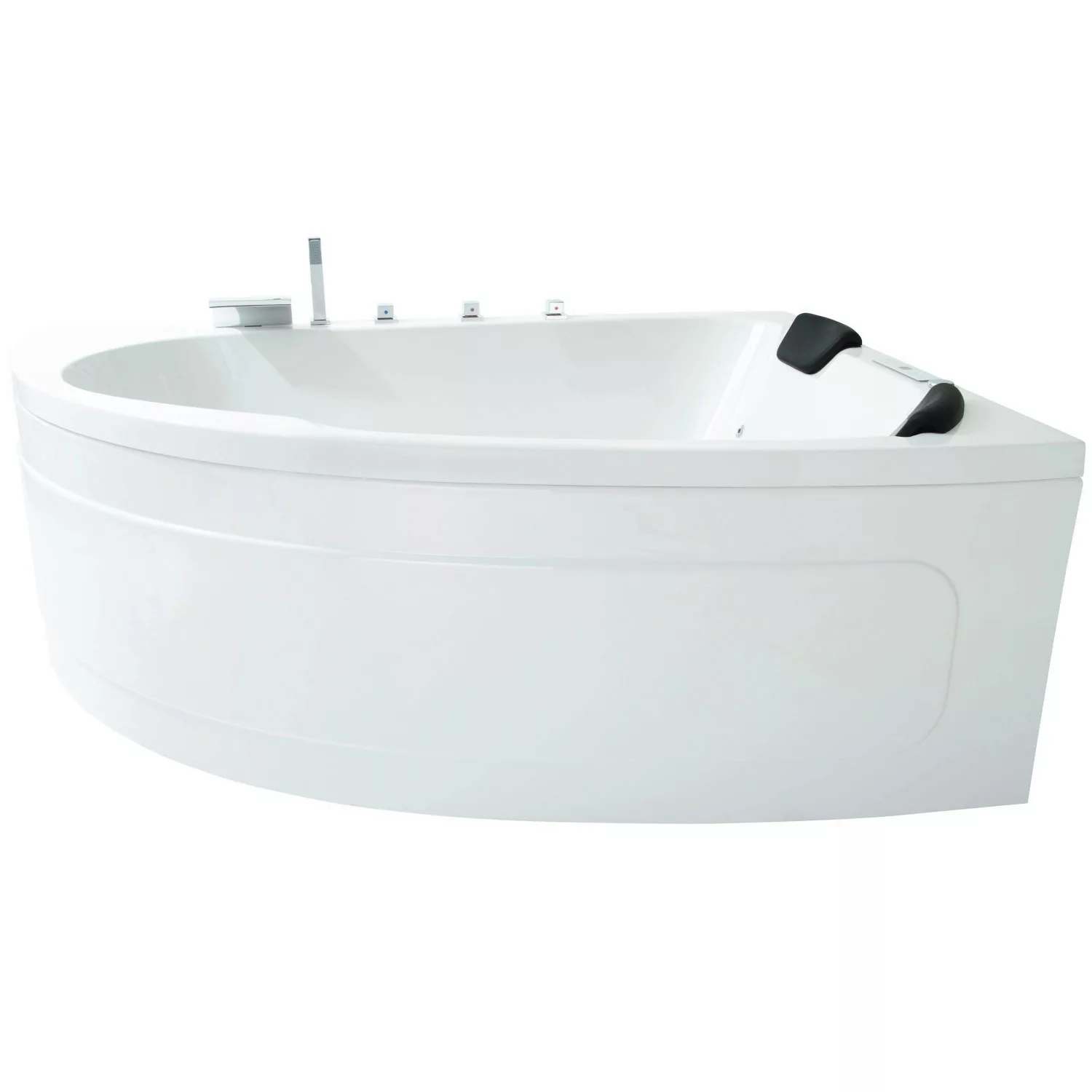 Basera® Indoor Eck-Whirlpool Badewanne Guam Rechts 2 Personen Premium 180 x günstig online kaufen