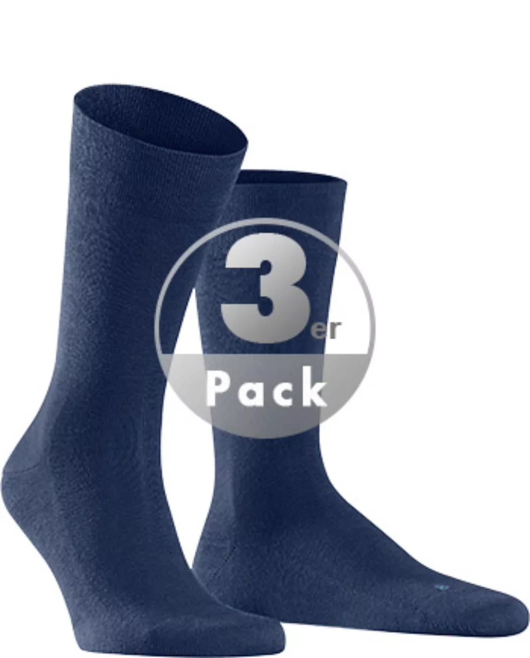 FALKE Sensitive London Herren Socken, 43-46, Blau, Uni, Baumwolle, 14616-60 günstig online kaufen