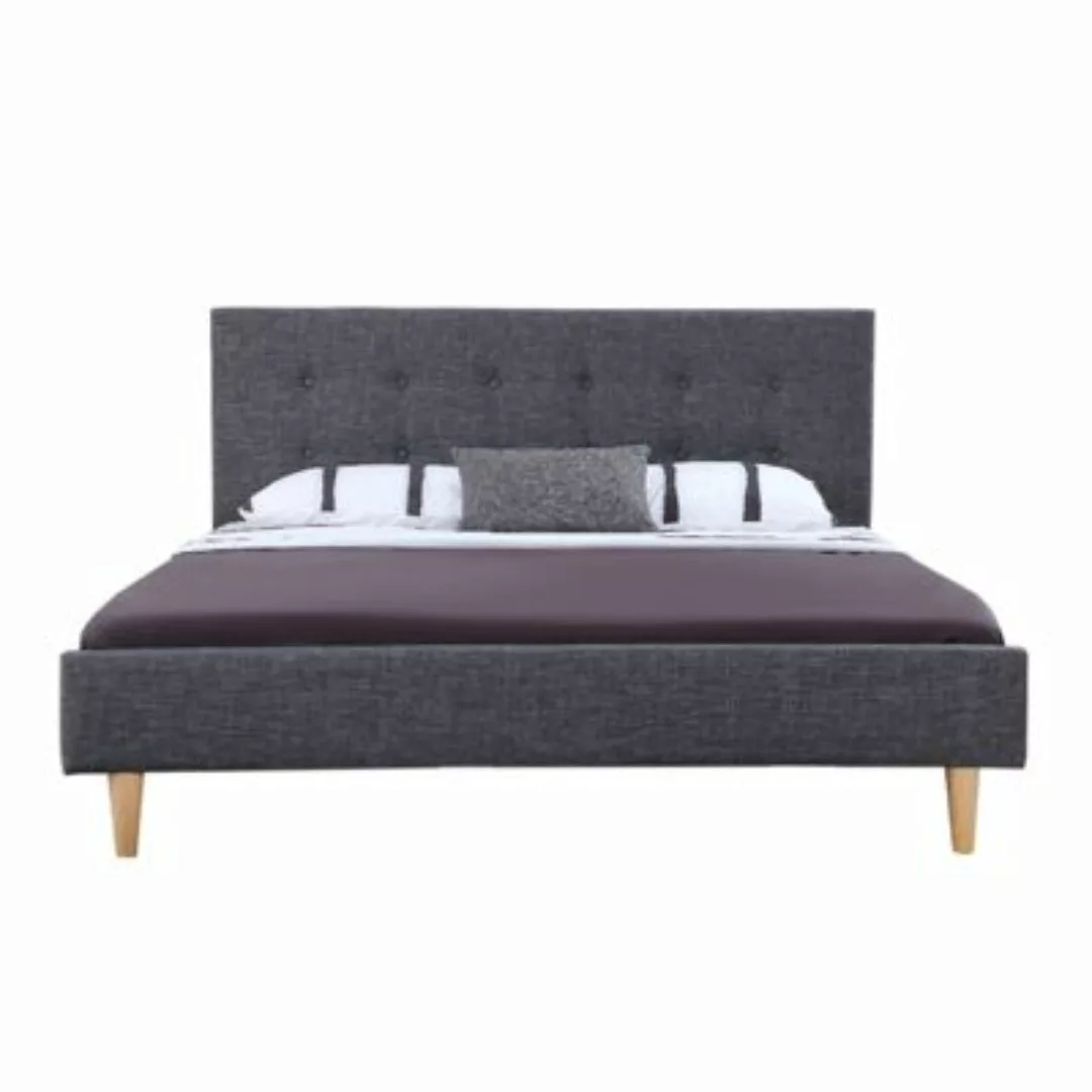 HTI-Living Bett 180 x 200 cm Linn dunkelgrau günstig online kaufen