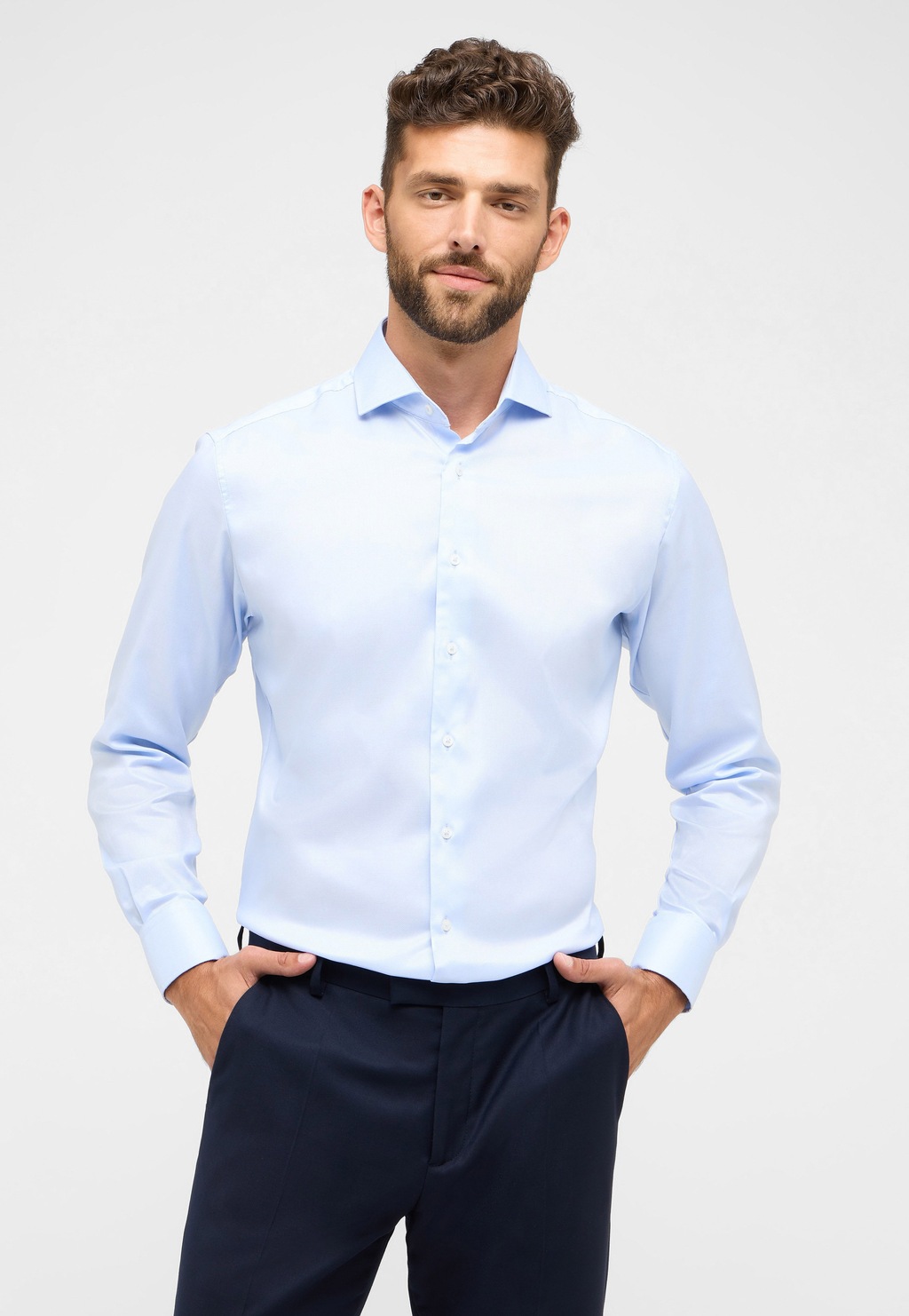 Eterna Langarmhemd "MODERN FIT", EASY IRON (bügelleicht) günstig online kaufen
