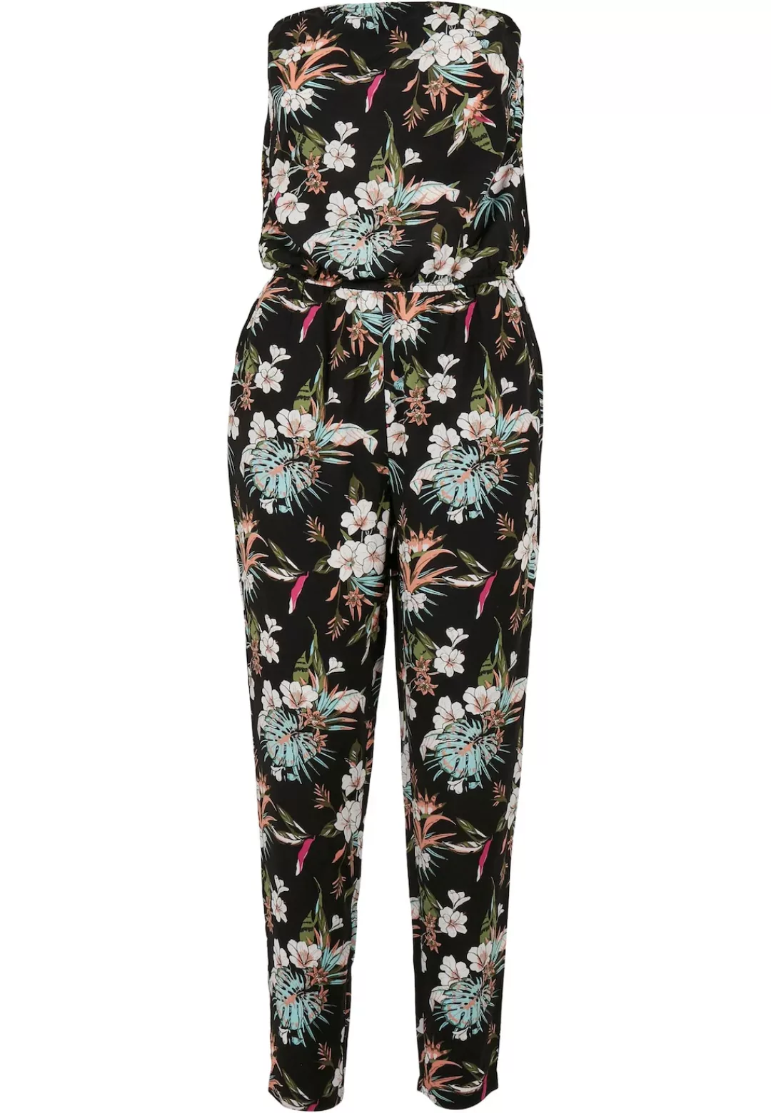 URBAN CLASSICS Jumpsuit "Urban Classics Damen Ladies Viscose Bandeau Jumpsu günstig online kaufen