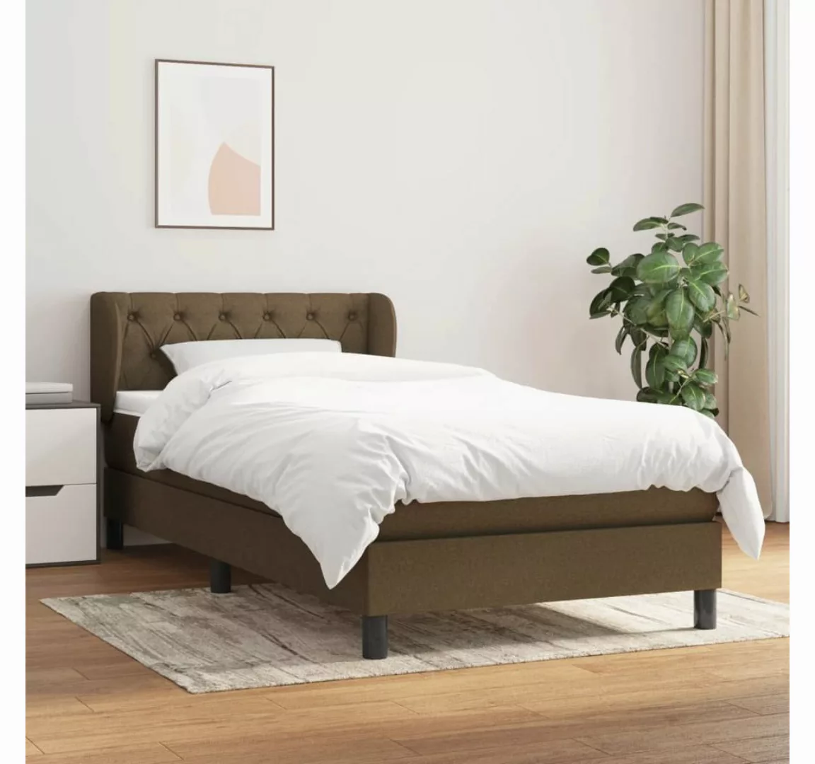 vidaXL Boxspringbett Bett Boxspringbett mit Matratze & Topper Stoff verschi günstig online kaufen