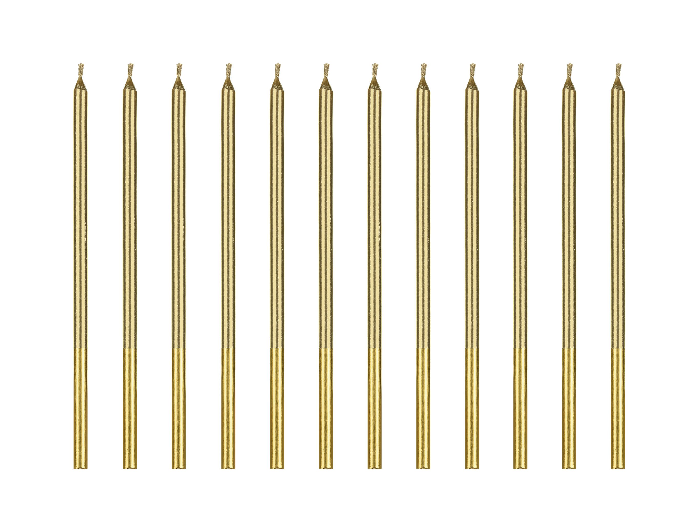 partydeco Geburtstagskerze, Geburtstagskerzen 14cm glatt 12er günstig online kaufen