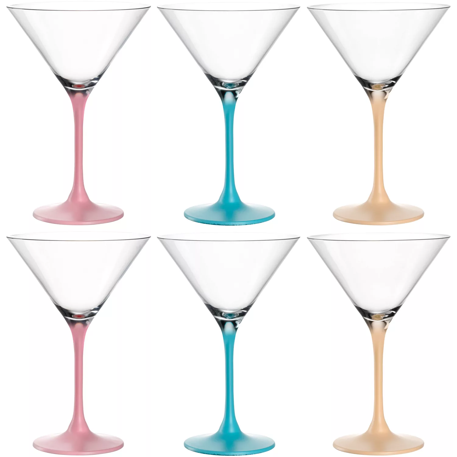 LEONARDO Cocktailglas »BRERA, 230 ml, farbig sortiert, Cocktailschale, 6er- günstig online kaufen