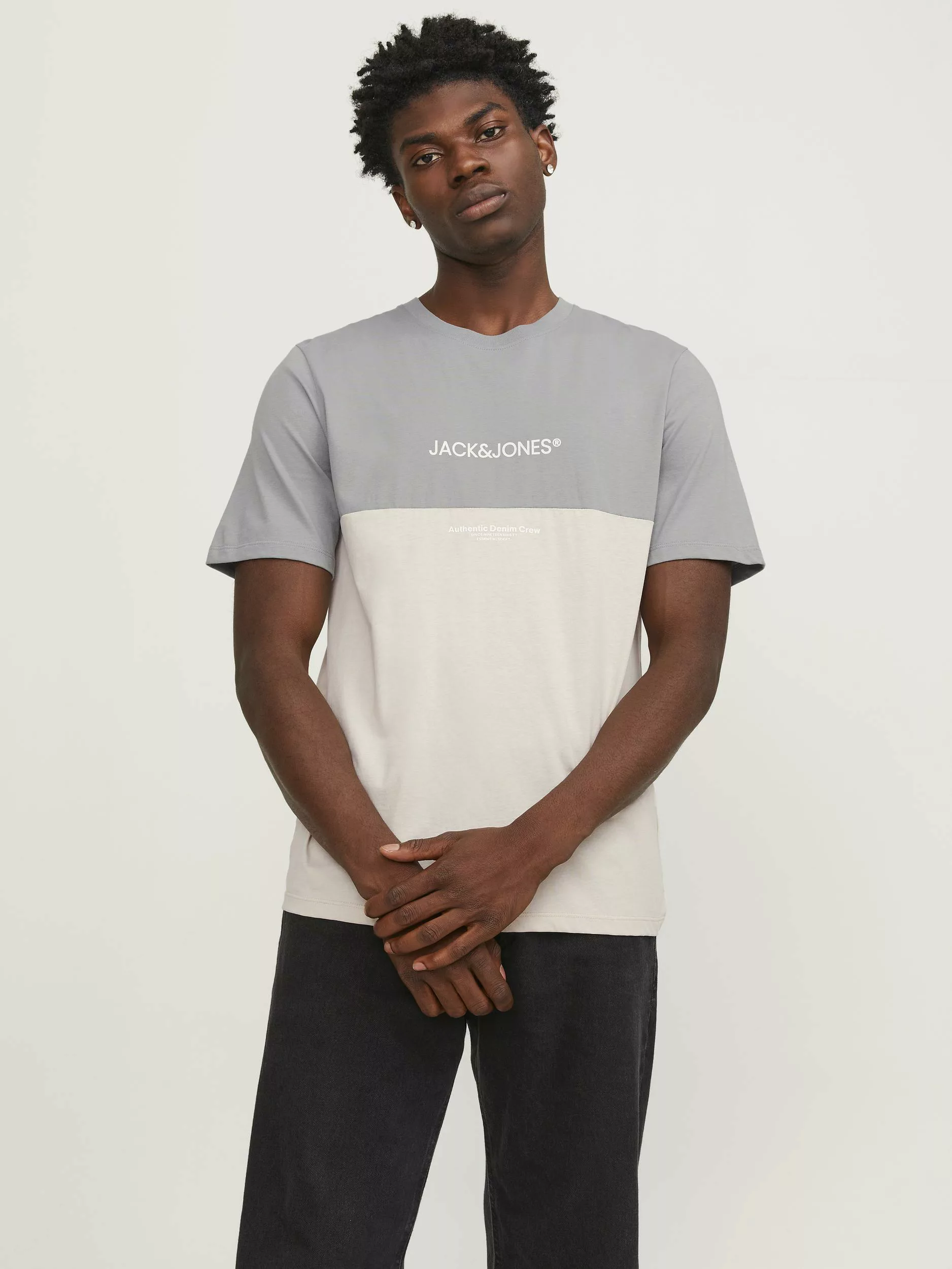 Jack & Jones Kurzarmshirt JJERYDER BLOCKING TEE SS LN günstig online kaufen