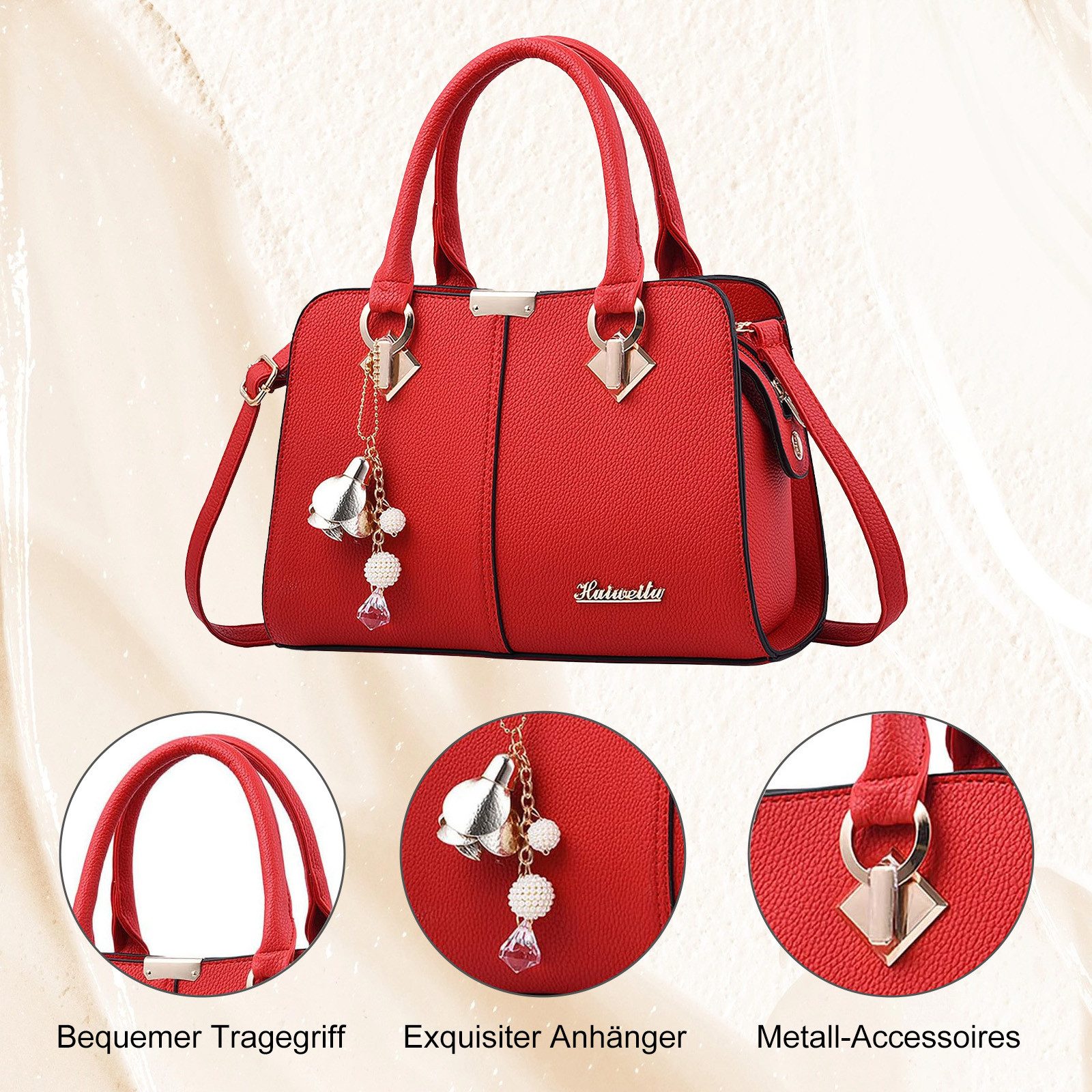 REDOM Henkeltasche Umhängetasche Handtasche Tragetasche Aktentasche Tasche günstig online kaufen