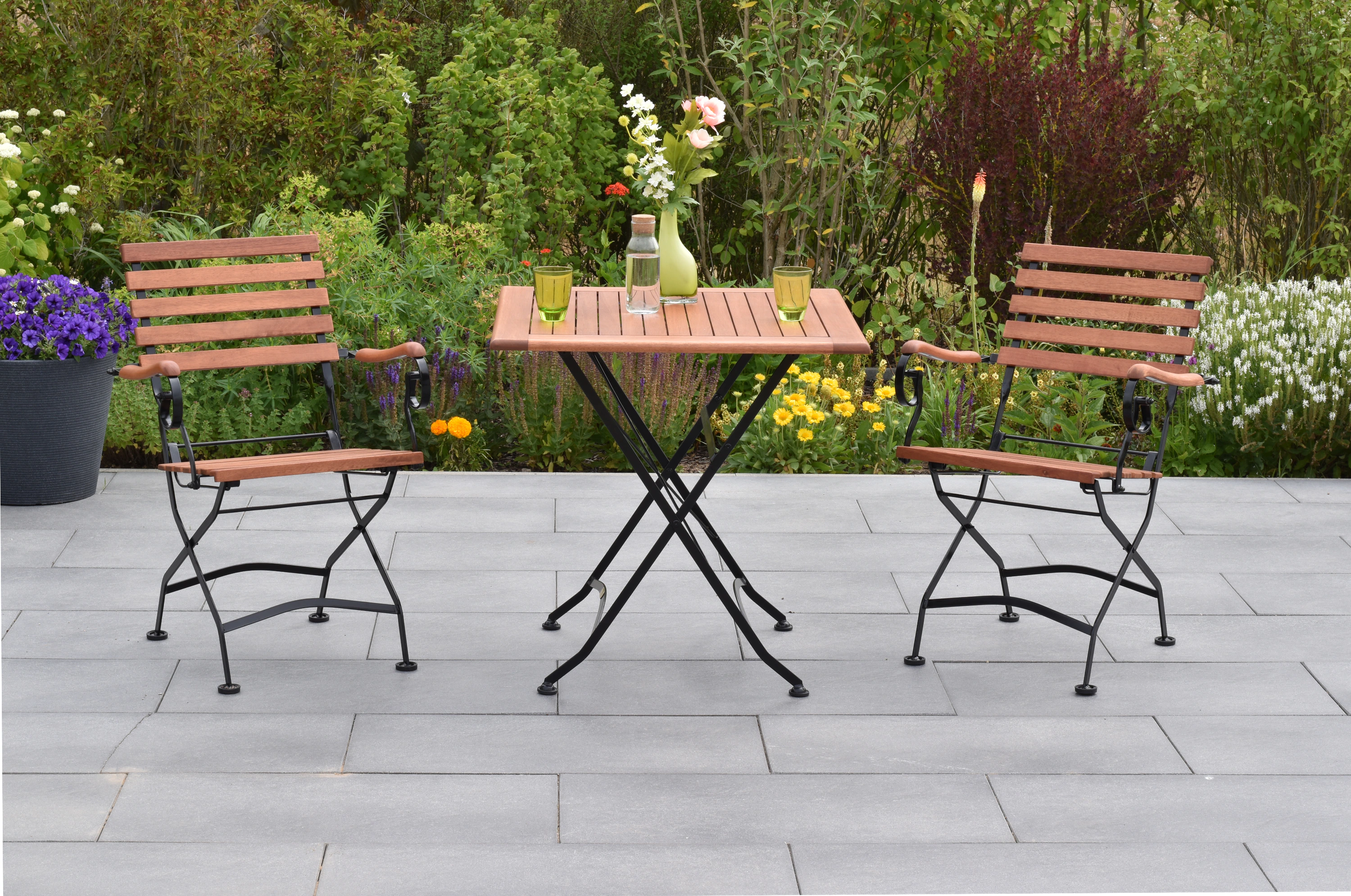 MERXX Garten-Essgruppe ""Schlossgarten"", (Set, 3 tlg., Geöltes Eukalyptush günstig online kaufen