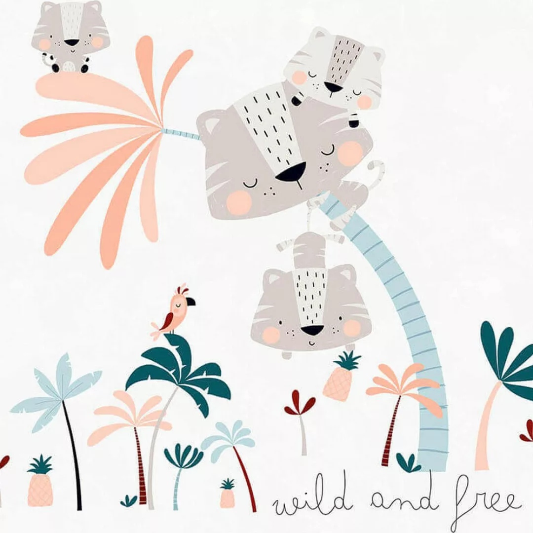 Bettbezug Für Babybett Cool Kids Wild And Free Reversibel (115 X 145 Cm) (8 günstig online kaufen