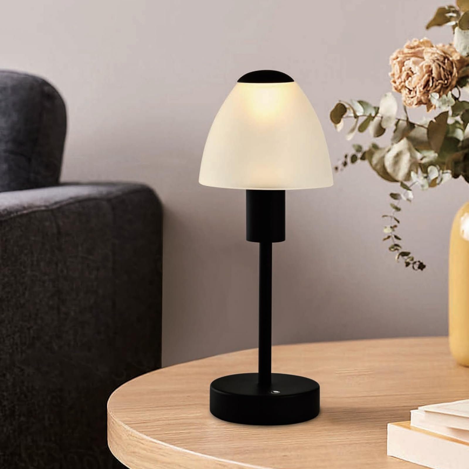 LQWELL Schreibtischlampe Touch Tischleuchte Kabellos Nachttischlampe günstig online kaufen