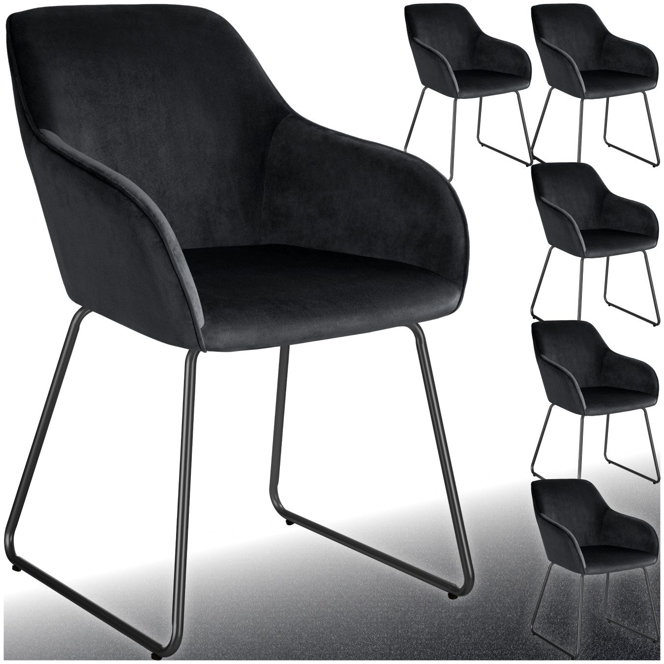 tectake Esszimmerstuhl Jeane (Set., 6 St), günstig online kaufen