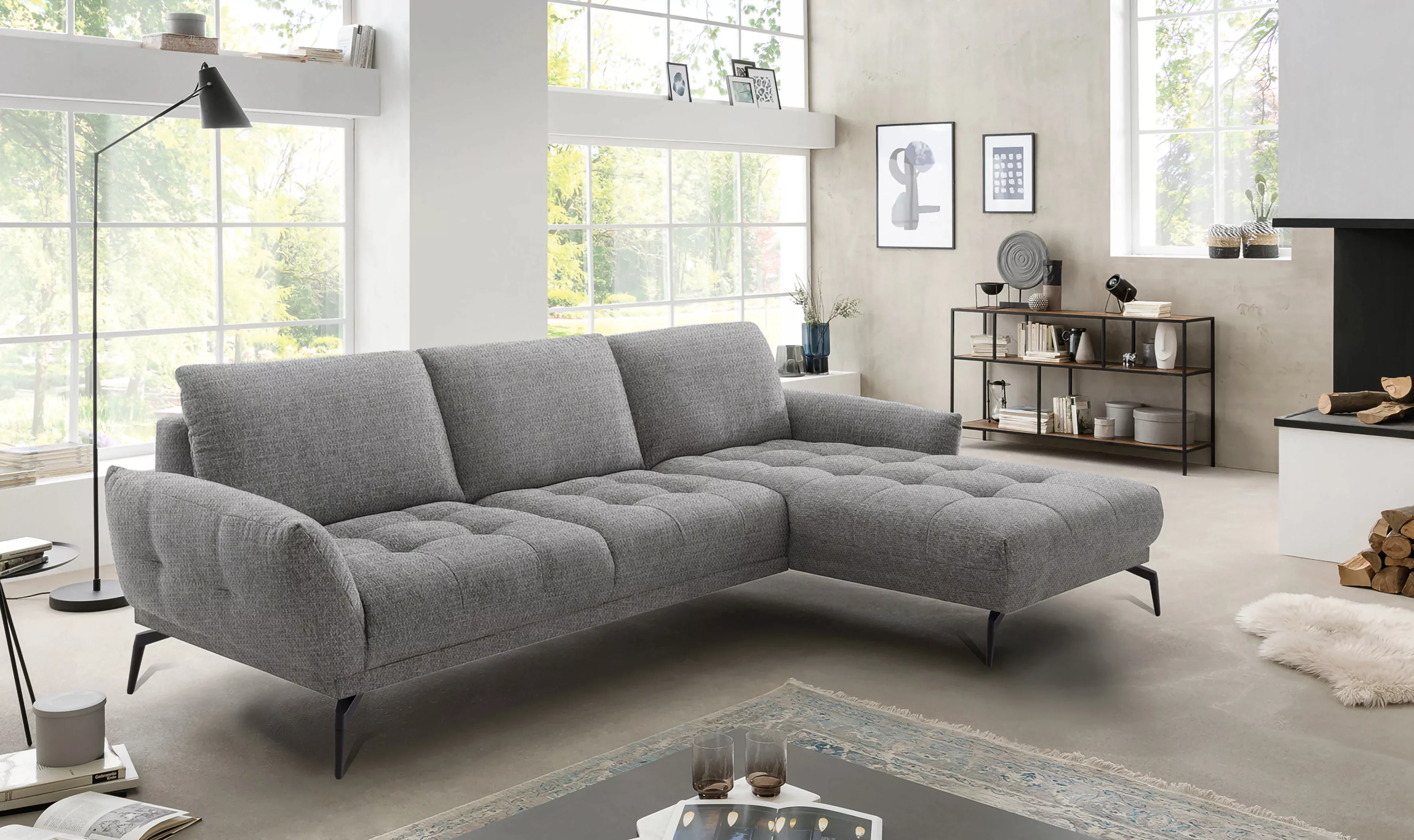 exxpo - sofa fashion Ecksofa "NICEA erstklassiger Sitzkomfort", In hochwert günstig online kaufen