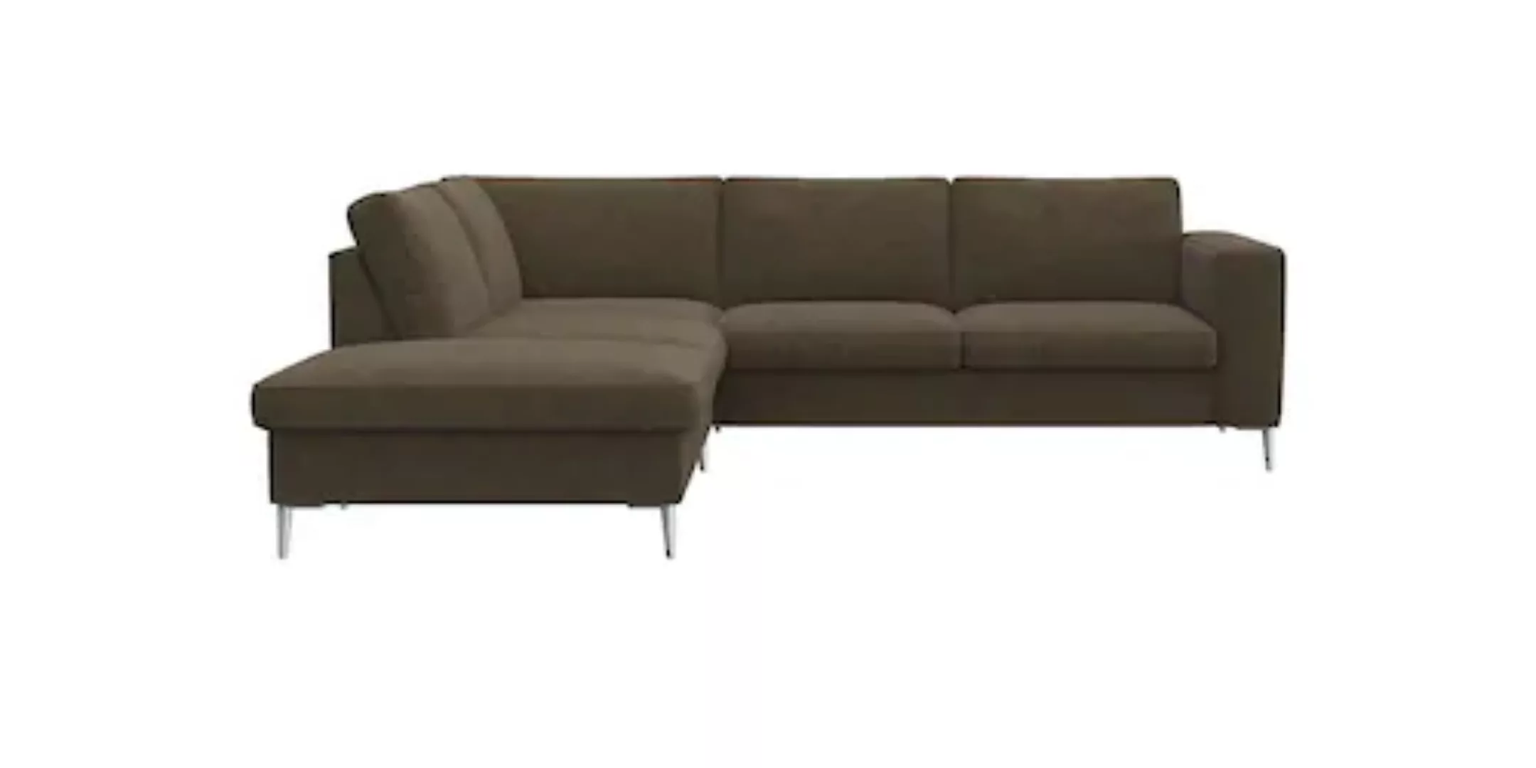 FLEXLUX Ecksofa »Fiore, super Sitzkomfort durch Kaltschaum im Sitz, L-Form« günstig online kaufen