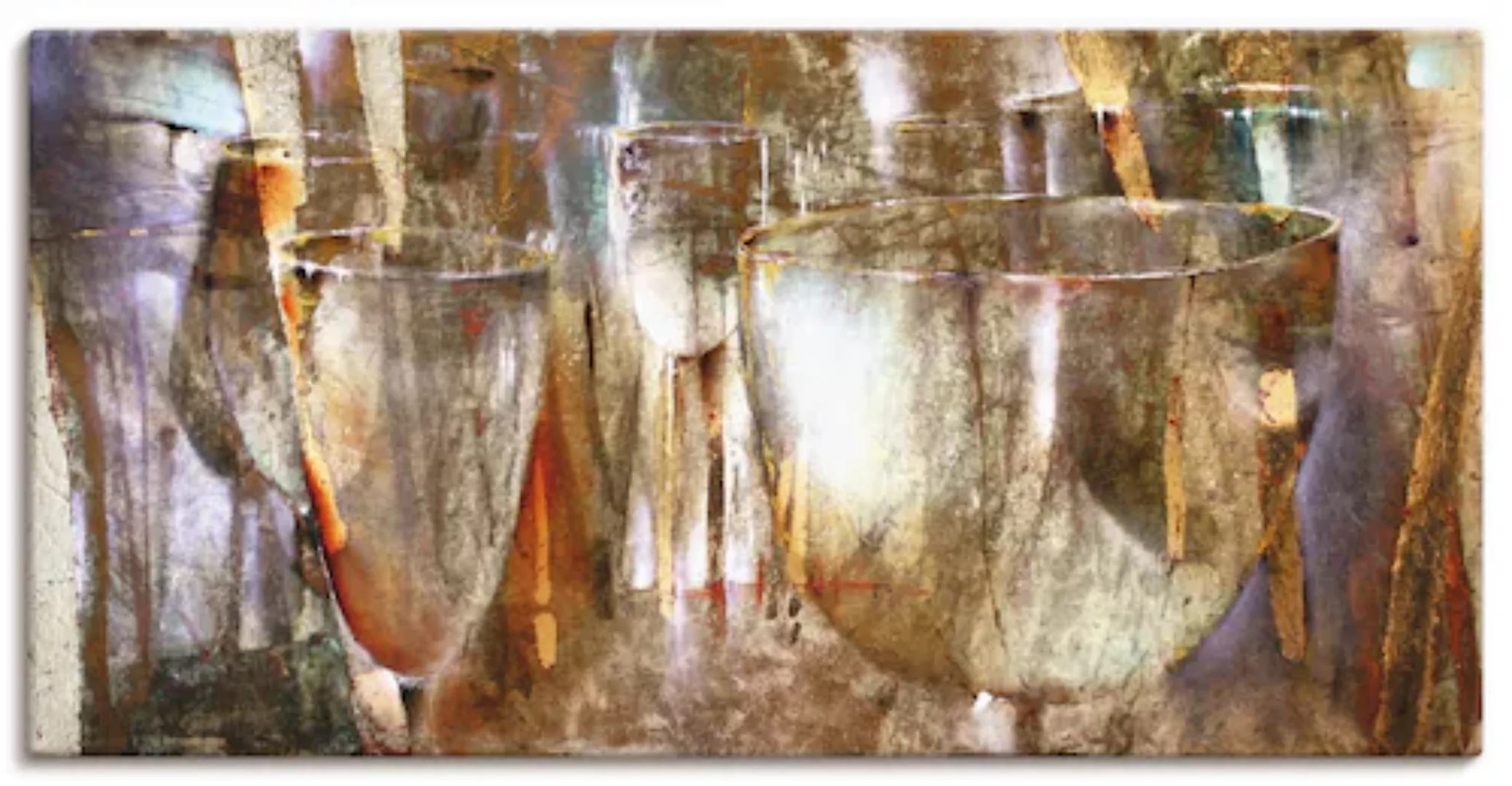 Artland Leinwandbild "Lichtspiel", Getränke, (1 St.), auf Keilrahmen gespan günstig online kaufen