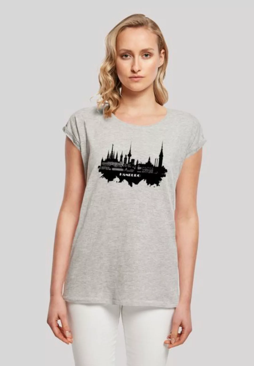 F4NT4STIC T-Shirt Cities Collection - Hamburg skyline Print günstig online kaufen