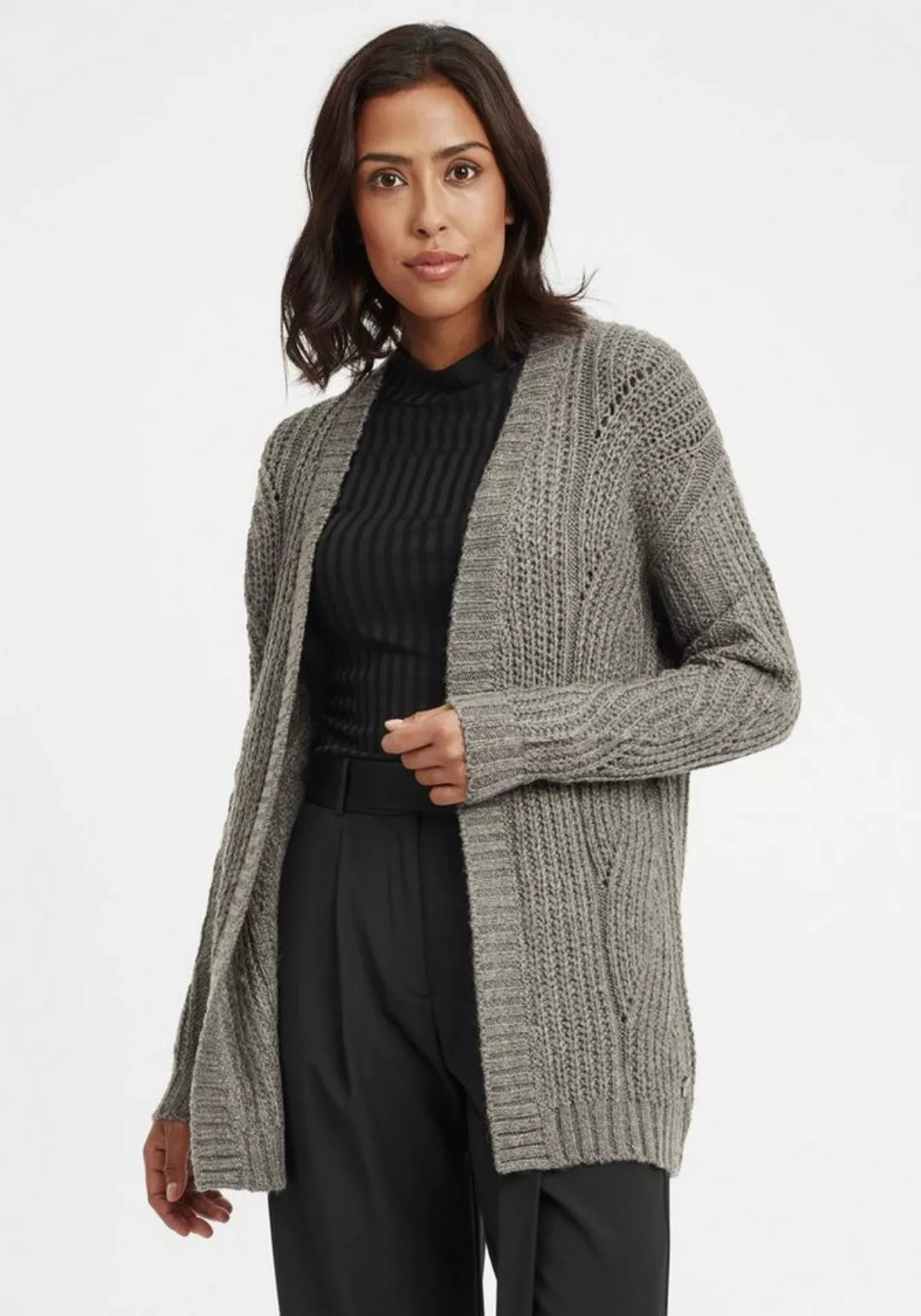 OXMO Strickjacke OXClea Cardigan in Ajour-Strickmuster günstig online kaufen