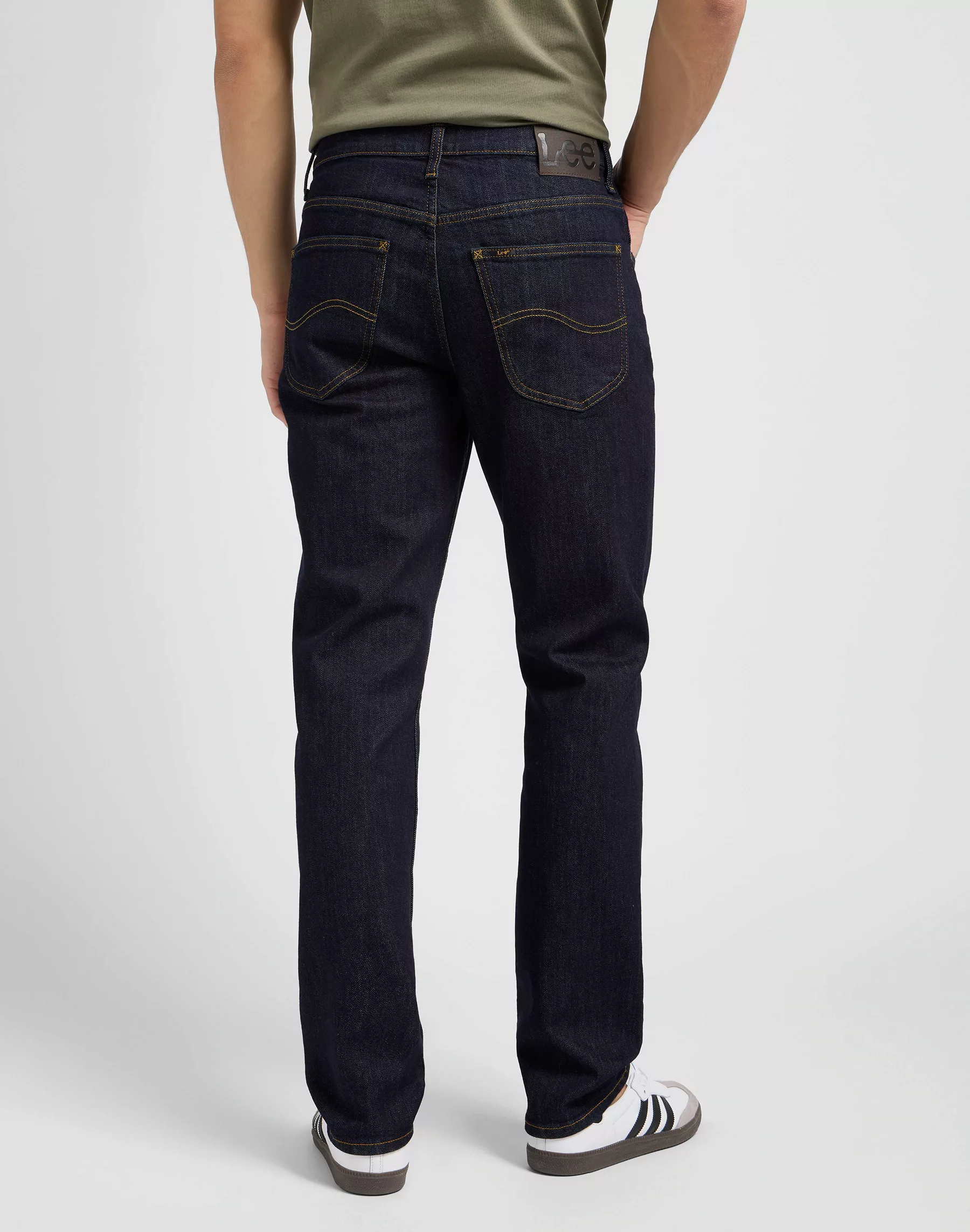 Lee Herren Jeans Brooklyn Straight - Regular Fit - Blau - Rinse günstig online kaufen