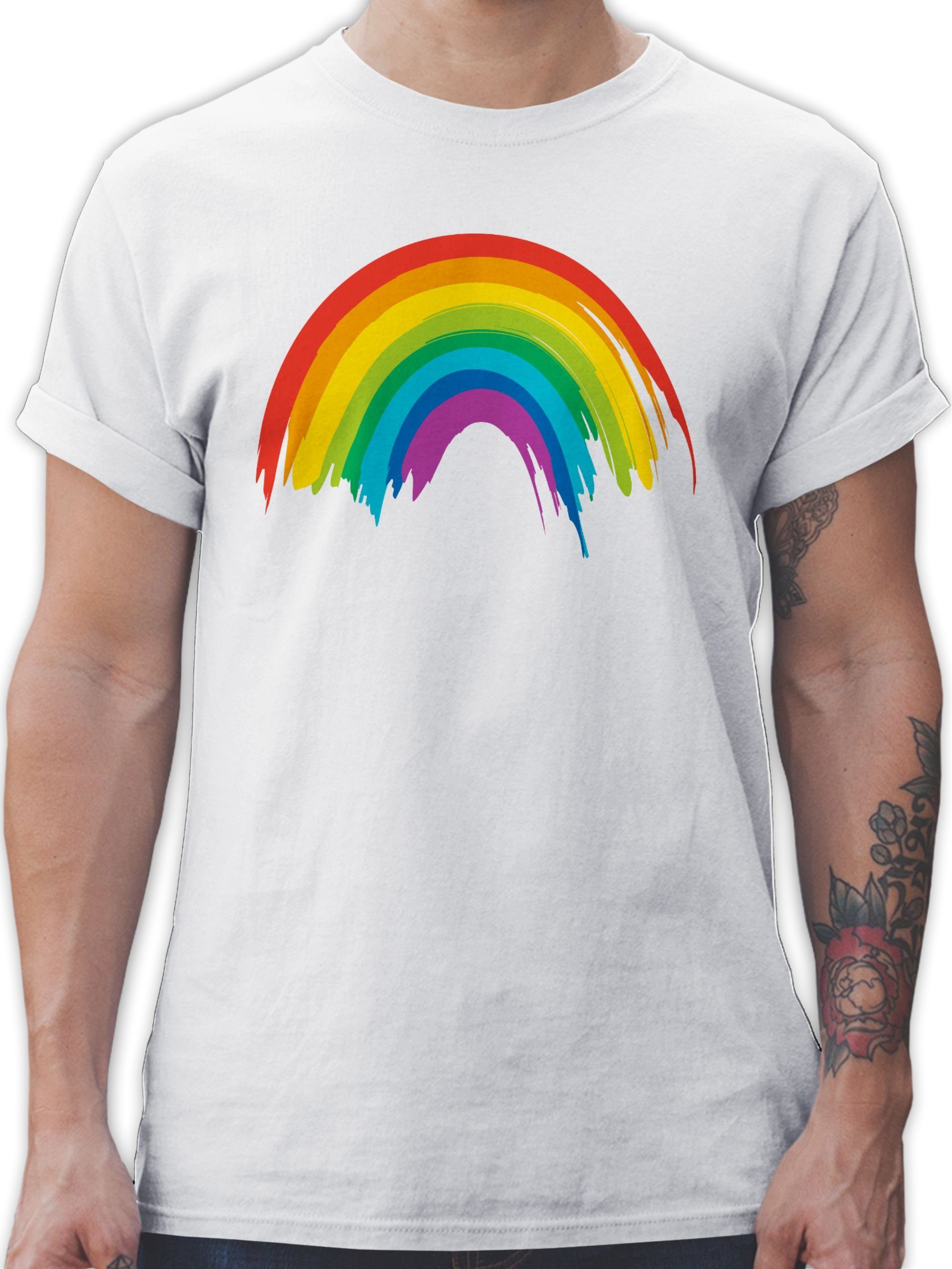 Shirtracer T-Shirt Regenbogen LGBT & LGBTQ günstig online kaufen