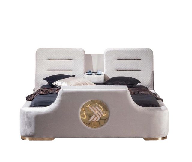 JVmoebel Bett Doppelbett Modern Luxus Hocker Multifunktion Design Polster S günstig online kaufen