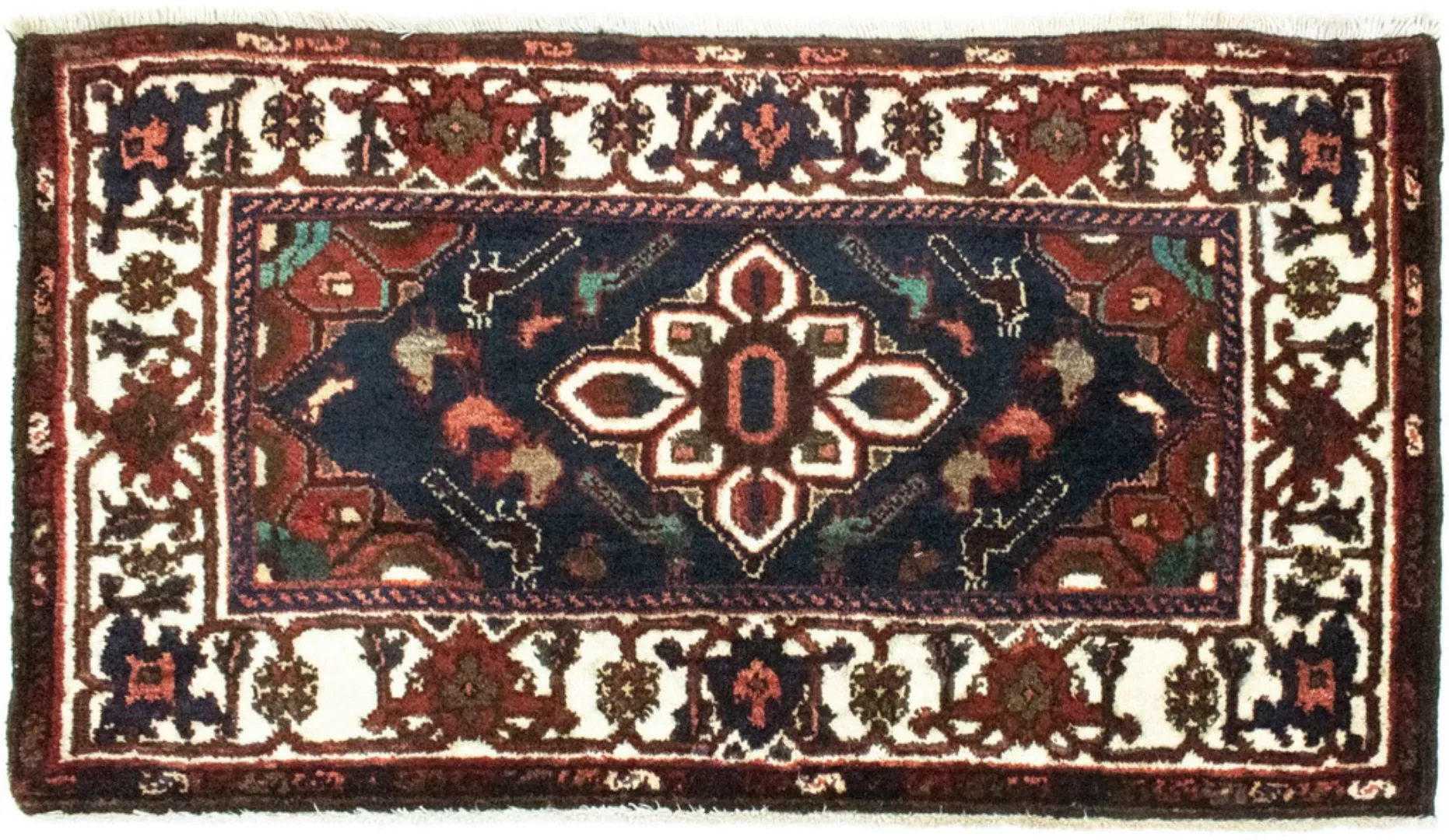 morgenland Wollteppich »Hosseinabad Teppich handgeknüpft blau«, rechteckig, günstig online kaufen