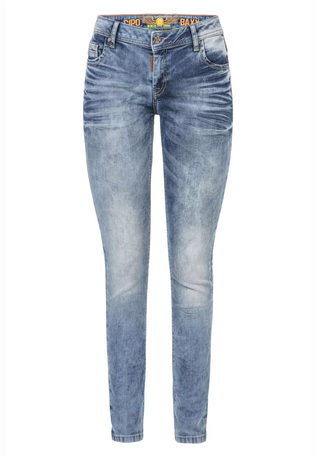 Cipo & Baxx Slim-fit-Jeans "Jeans", im Used-Look, WD443 günstig online kaufen