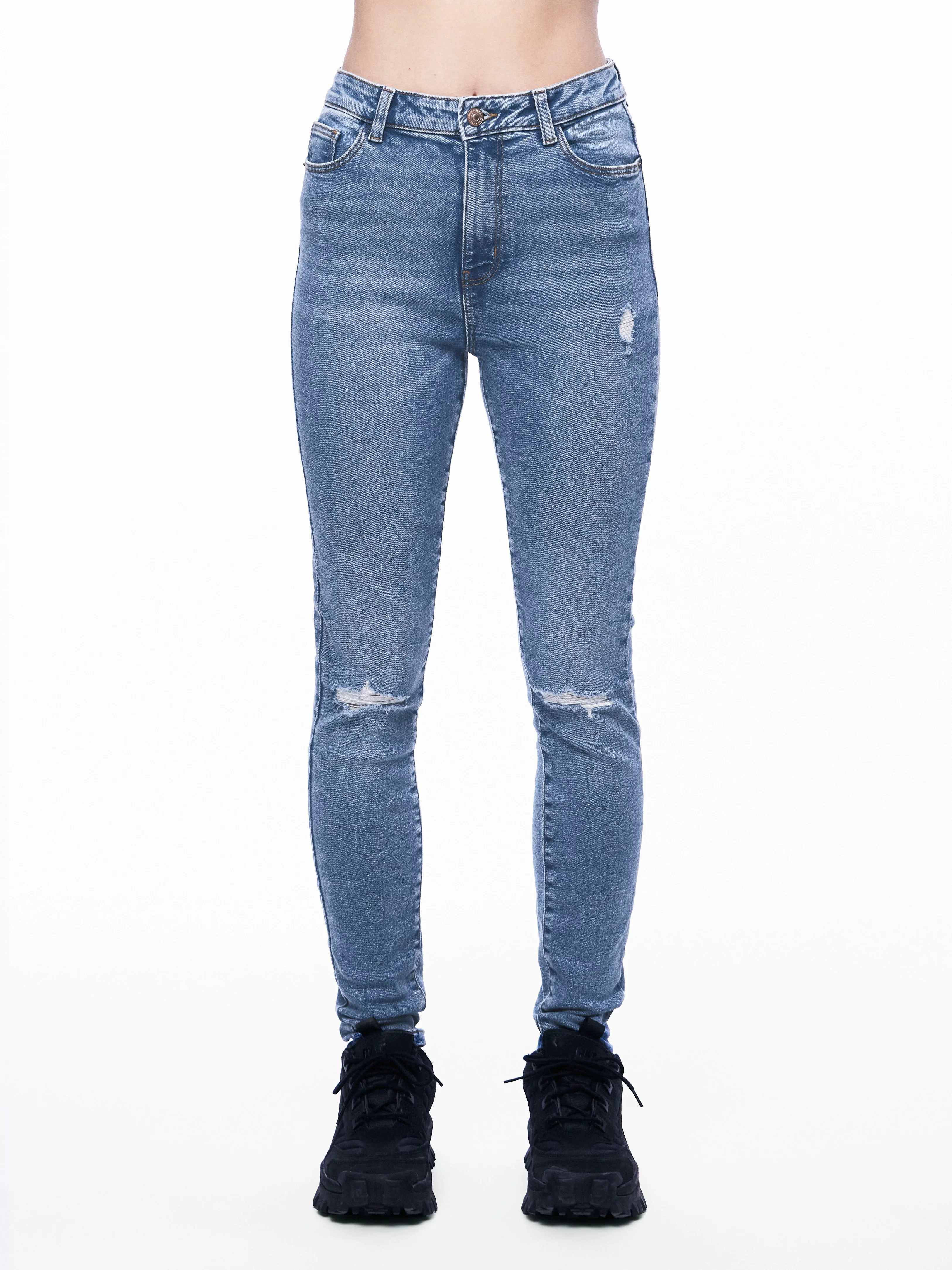 pieces Skinny-fit-Jeans "PCDANA HW DEST SKINNY JNS MB402 NOOS BC", mit Dest günstig online kaufen