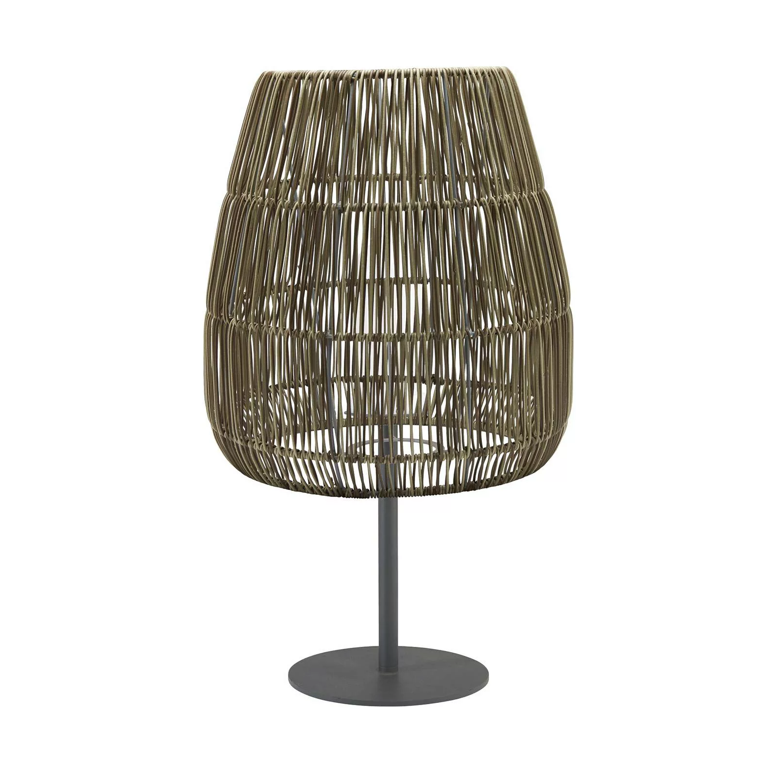 PR Home Agnar Saigon Terrassen Outdoor Stehlampe Schwarz Rattan Beige IP44 günstig online kaufen