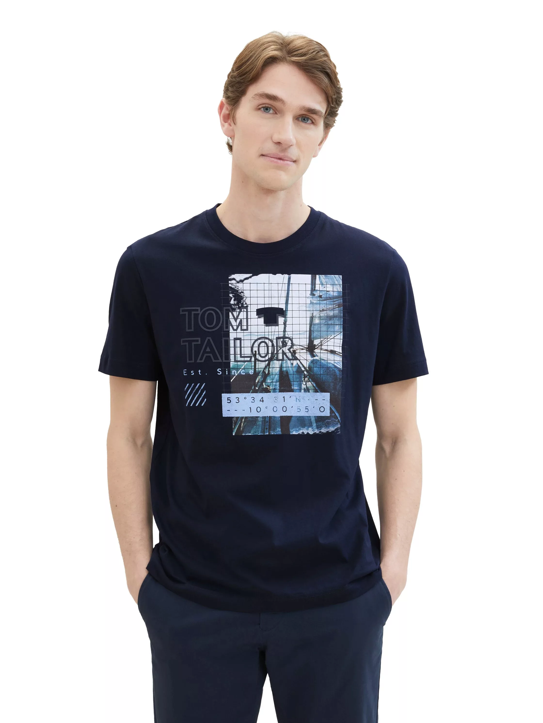 Tom Tailor Herren T-Shirt PHOTOPRINT - Regular Fit günstig online kaufen