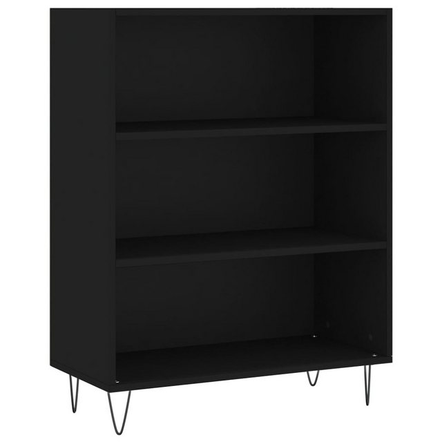 vidaXL Bücherregal Bücherregal Schwarz 69,5x32,5x90 cm Holzwerkstoff, 1-tlg günstig online kaufen