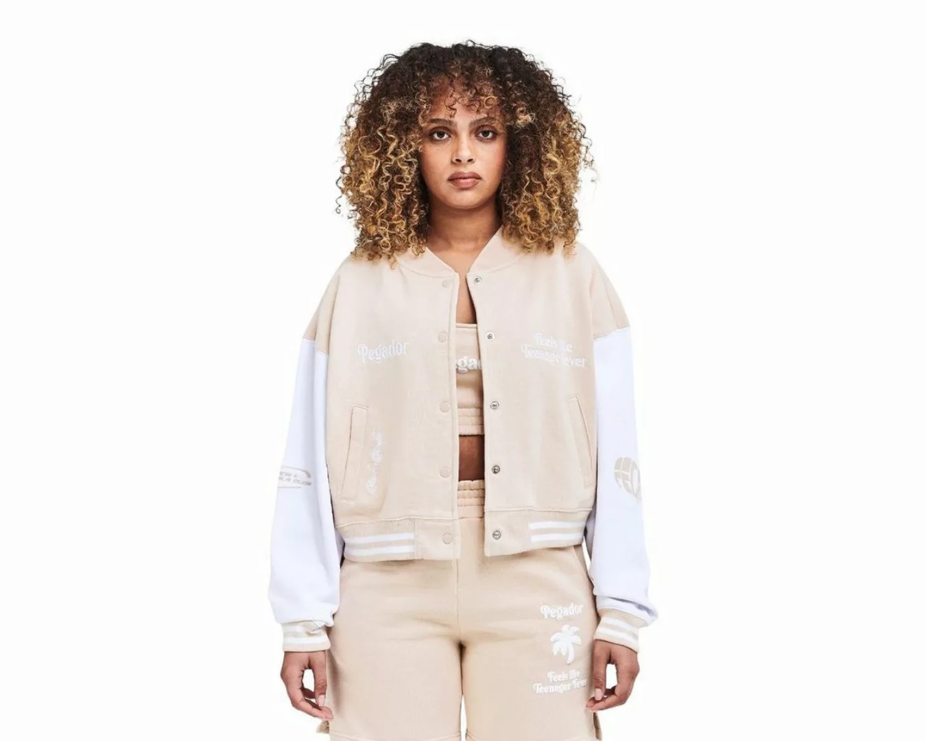 Pegador Collegejacke Doral Oversized Cropped günstig online kaufen