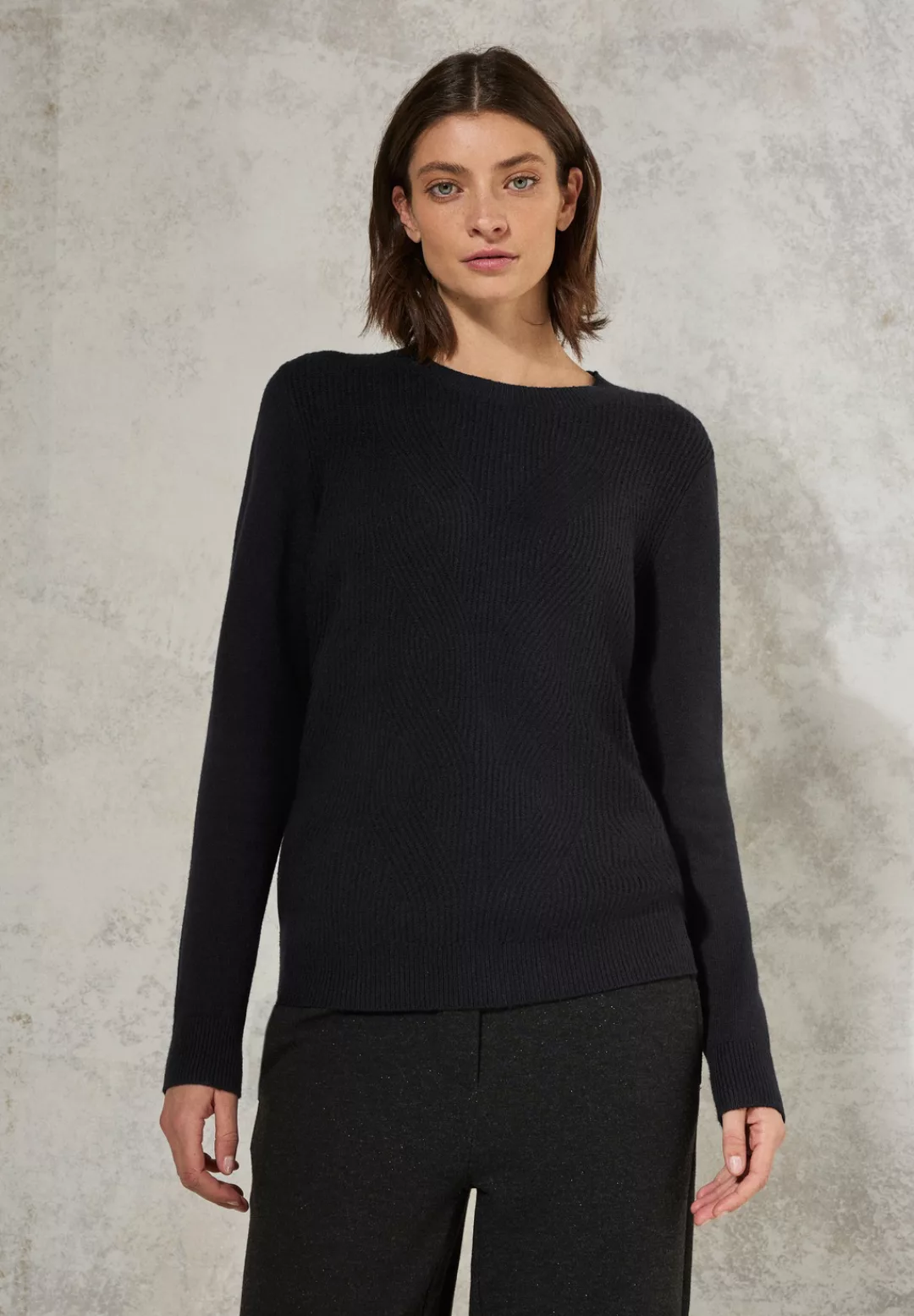 Cecil Strickpullover, aus Baumwolle mit Stretchanteil günstig online kaufen