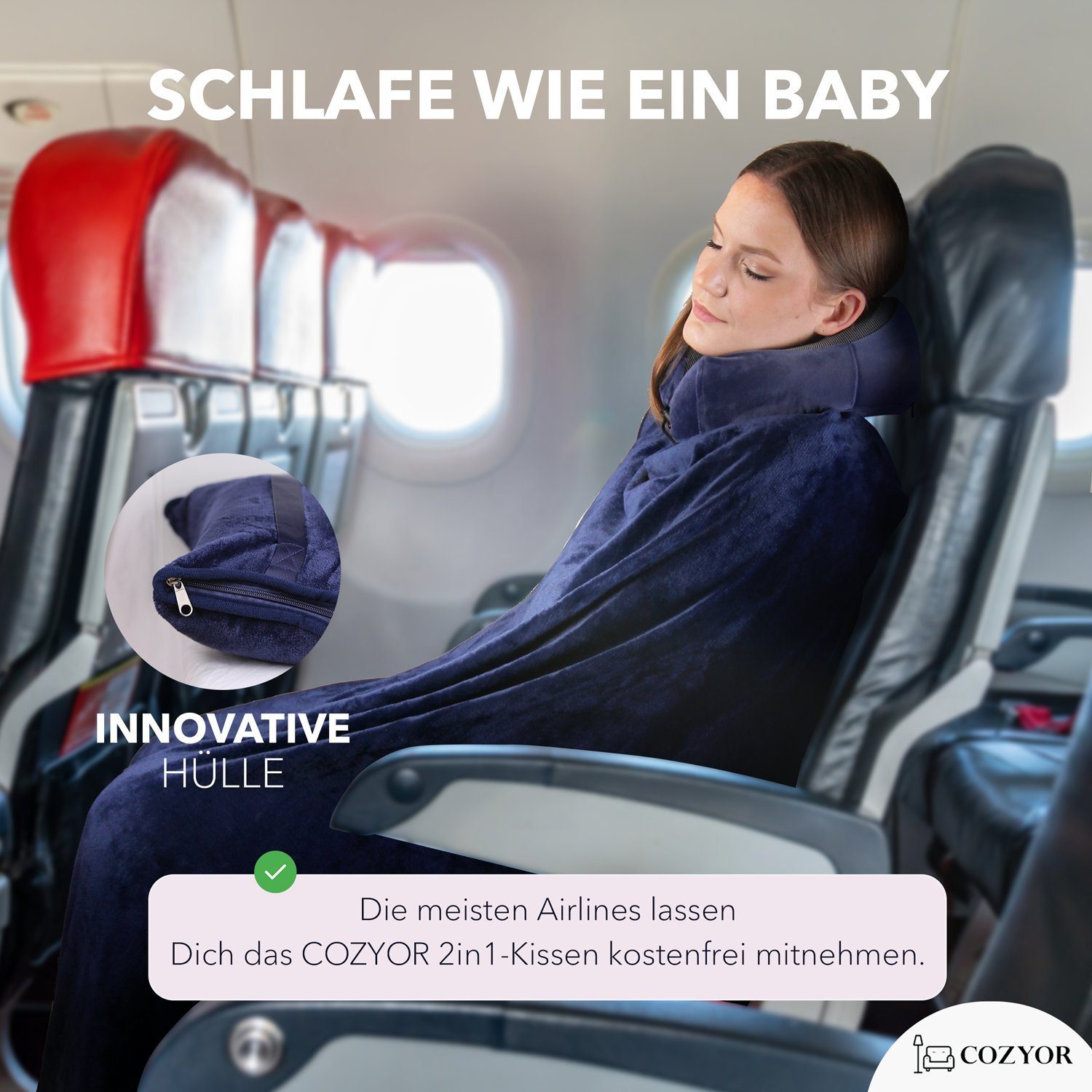 Cozyor Nackenstützkissen Memory Nackenkissen mit verstellbarem günstig online kaufen