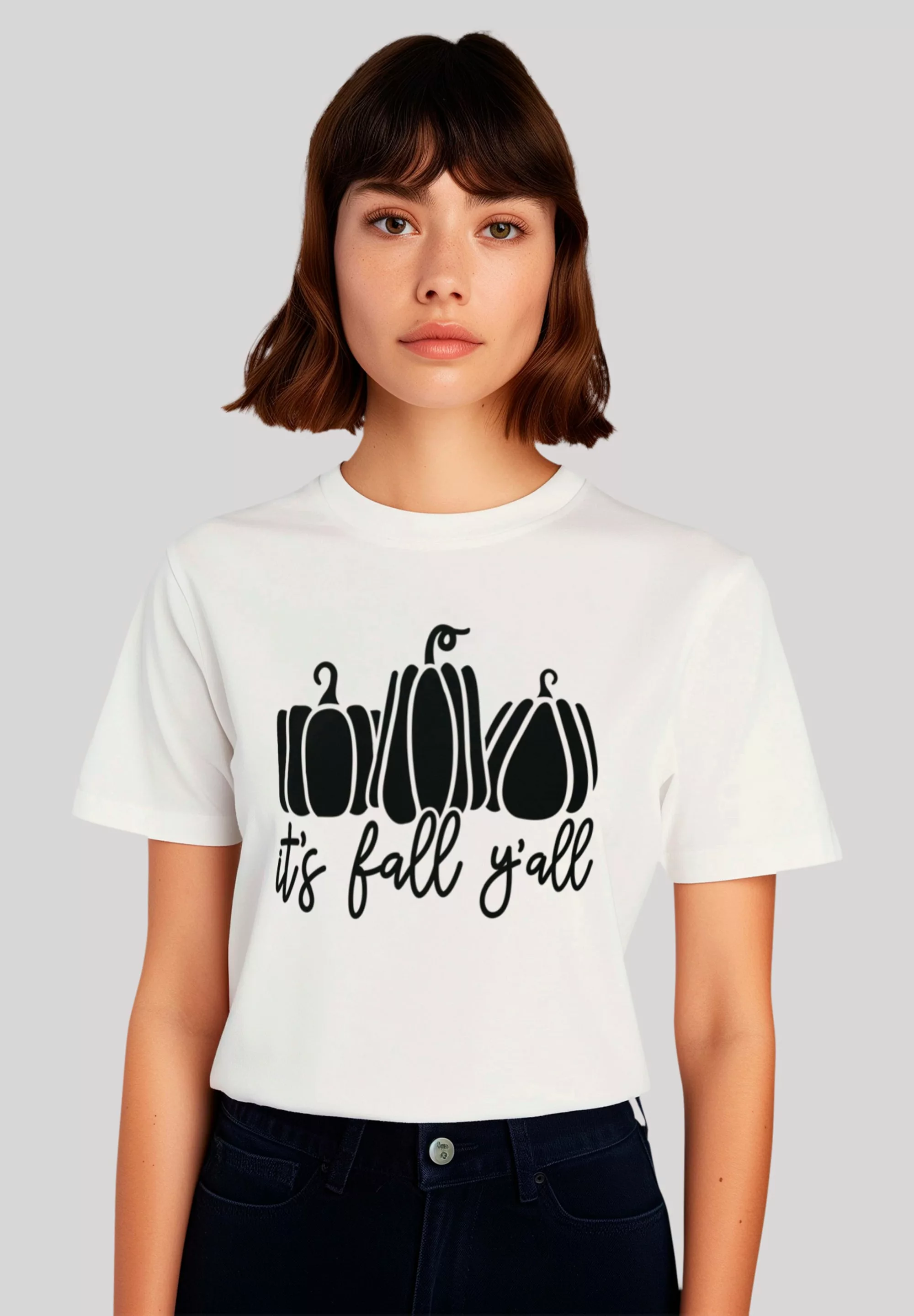 F4NT4STIC T-Shirt "Pumpkins Kürbis its Fall Herbst yall", Premium Qualität, günstig online kaufen