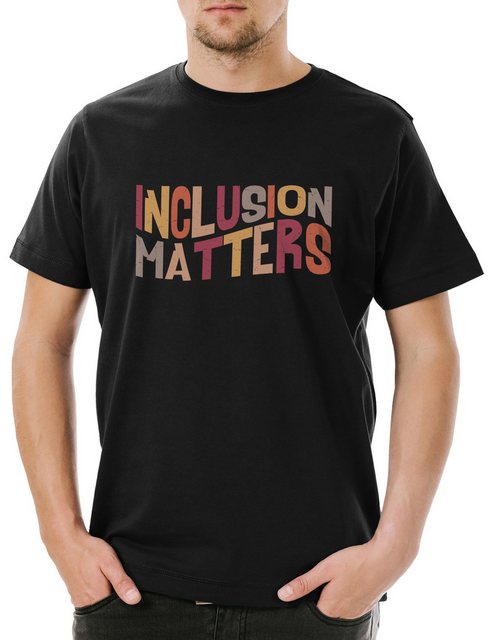 Urban Backwoods Print-Shirt Inclusion Matters Herren T-Shirt Inklusion Auti günstig online kaufen