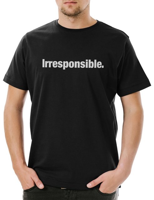 Urban Backwoods Print-Shirt Irresponsible Herren T-Shirt Not Responsibe Ver günstig online kaufen