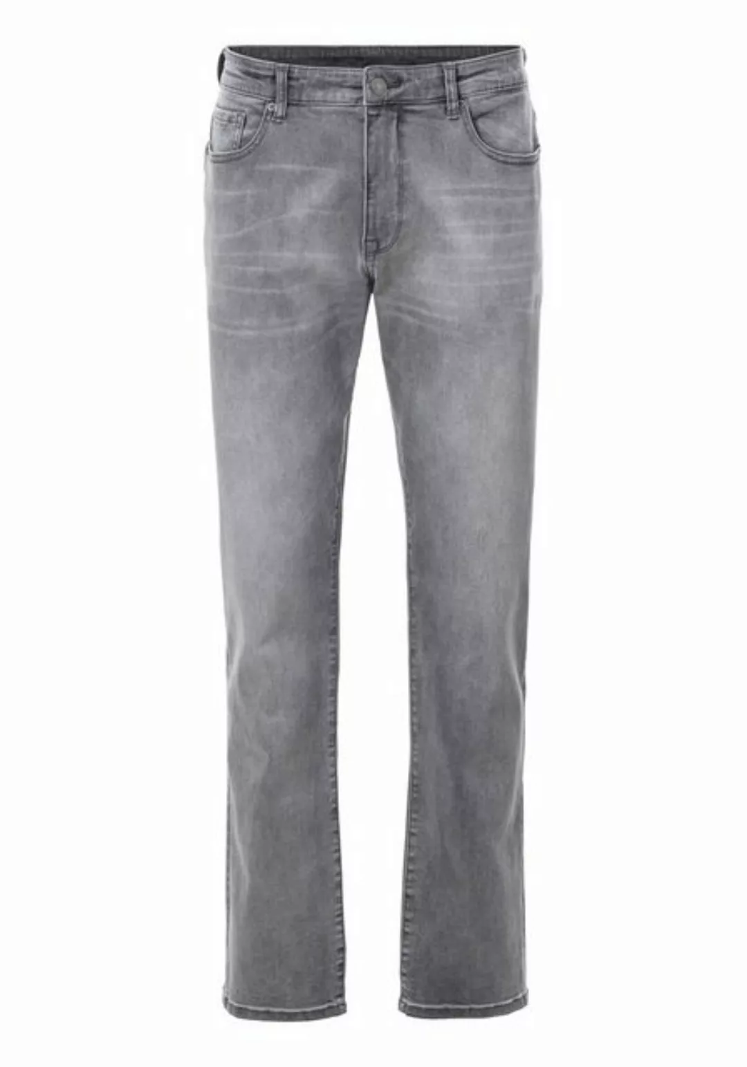 John Devin 5-Pocket-Jeans "Straight-fit Jeans", aus elastischer Denim-Quali günstig online kaufen