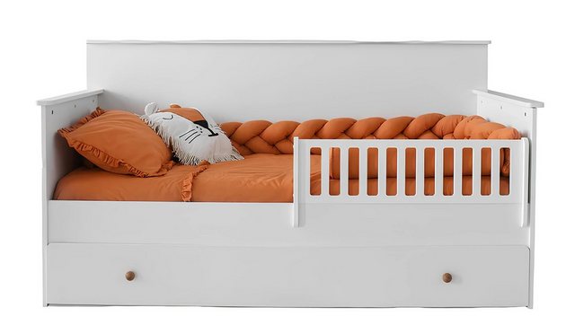 JVmoebel Bett Kinderzimmer Montessori Bett Betten Weiß Schlafzimmer Design günstig online kaufen