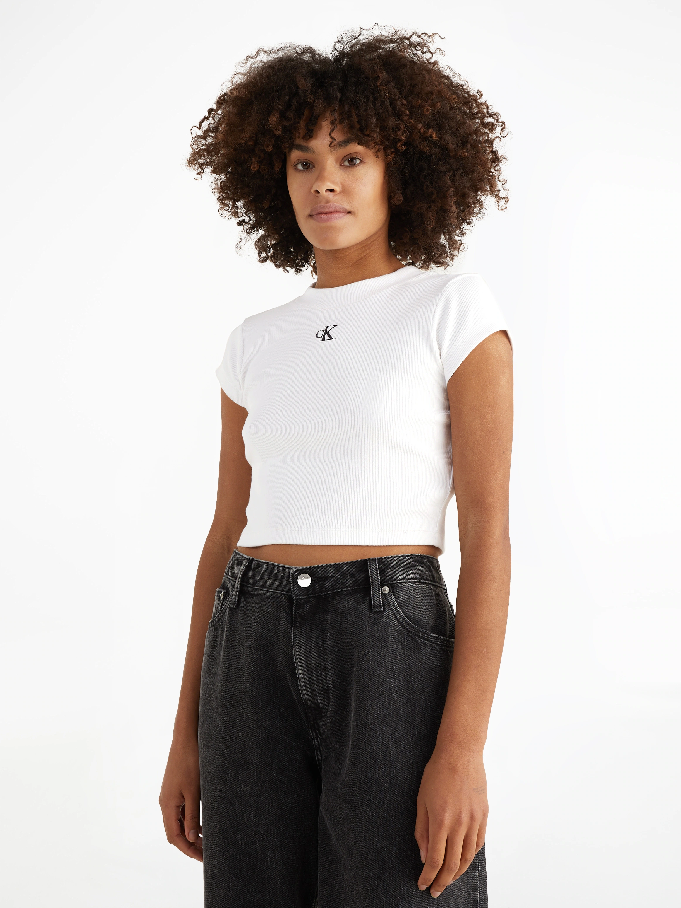 Calvin Klein Jeans T-Shirt "CK RIB BABY TEE" günstig online kaufen