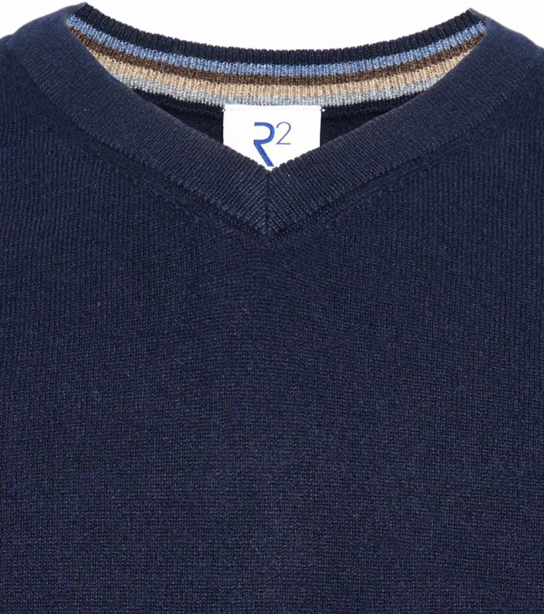 R2 Pullover Merino Wool Navy - Größe M günstig online kaufen