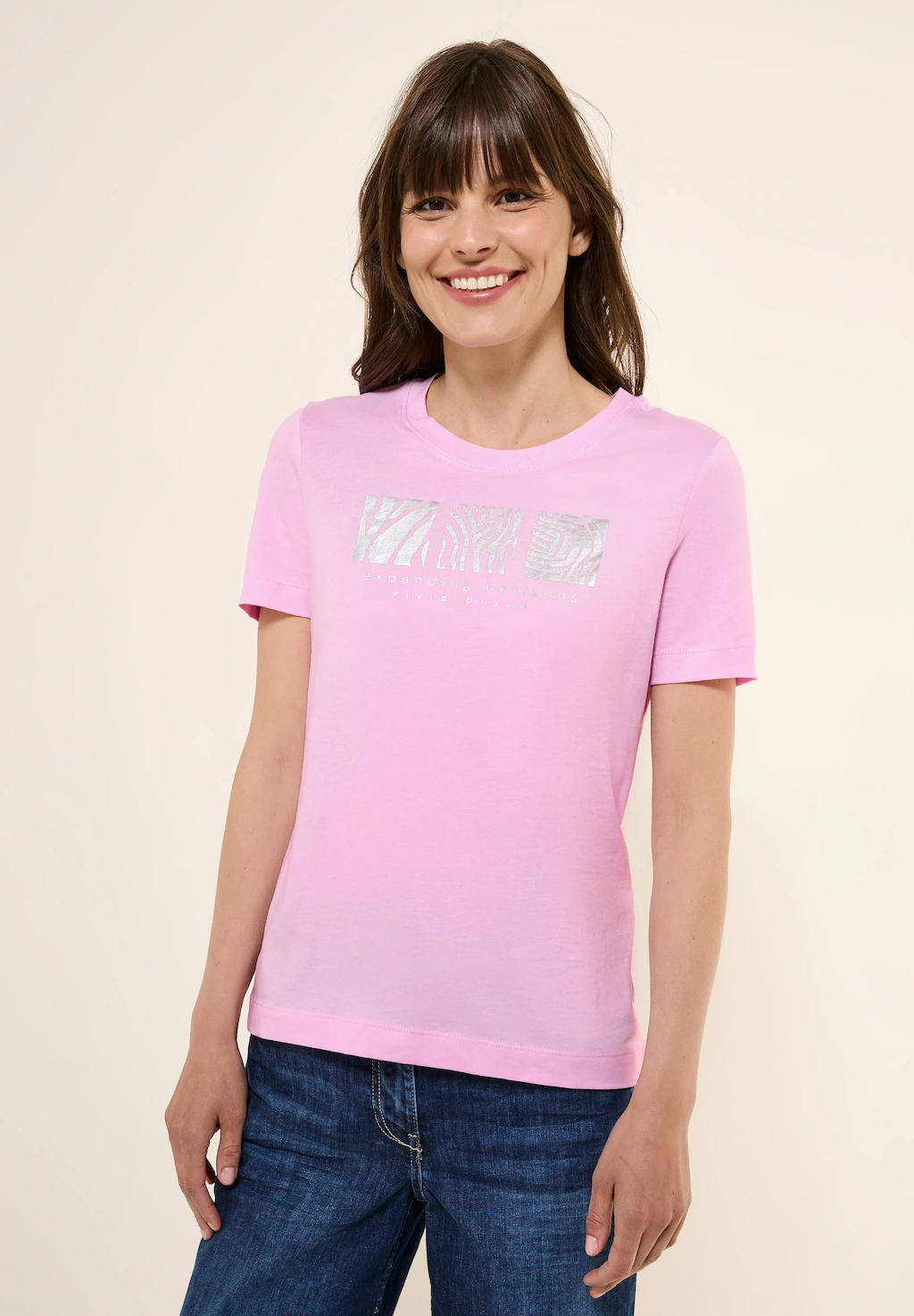 Cecil T-Shirt, aus reiner Baumwolle günstig online kaufen