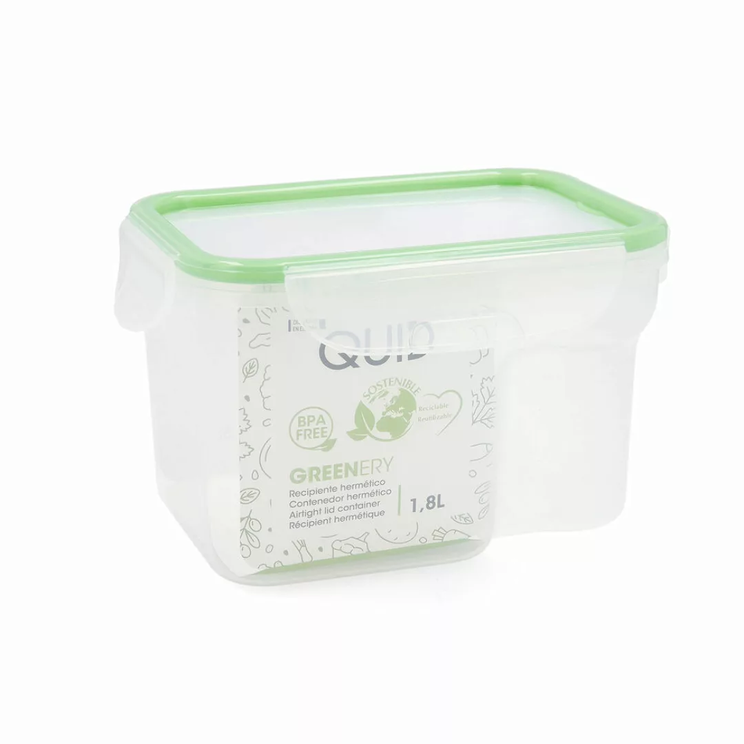 Lunchbox Hermetisch Quid Greenery 1,8 L Durchsichtig Kunststoff (pack 4x) günstig online kaufen