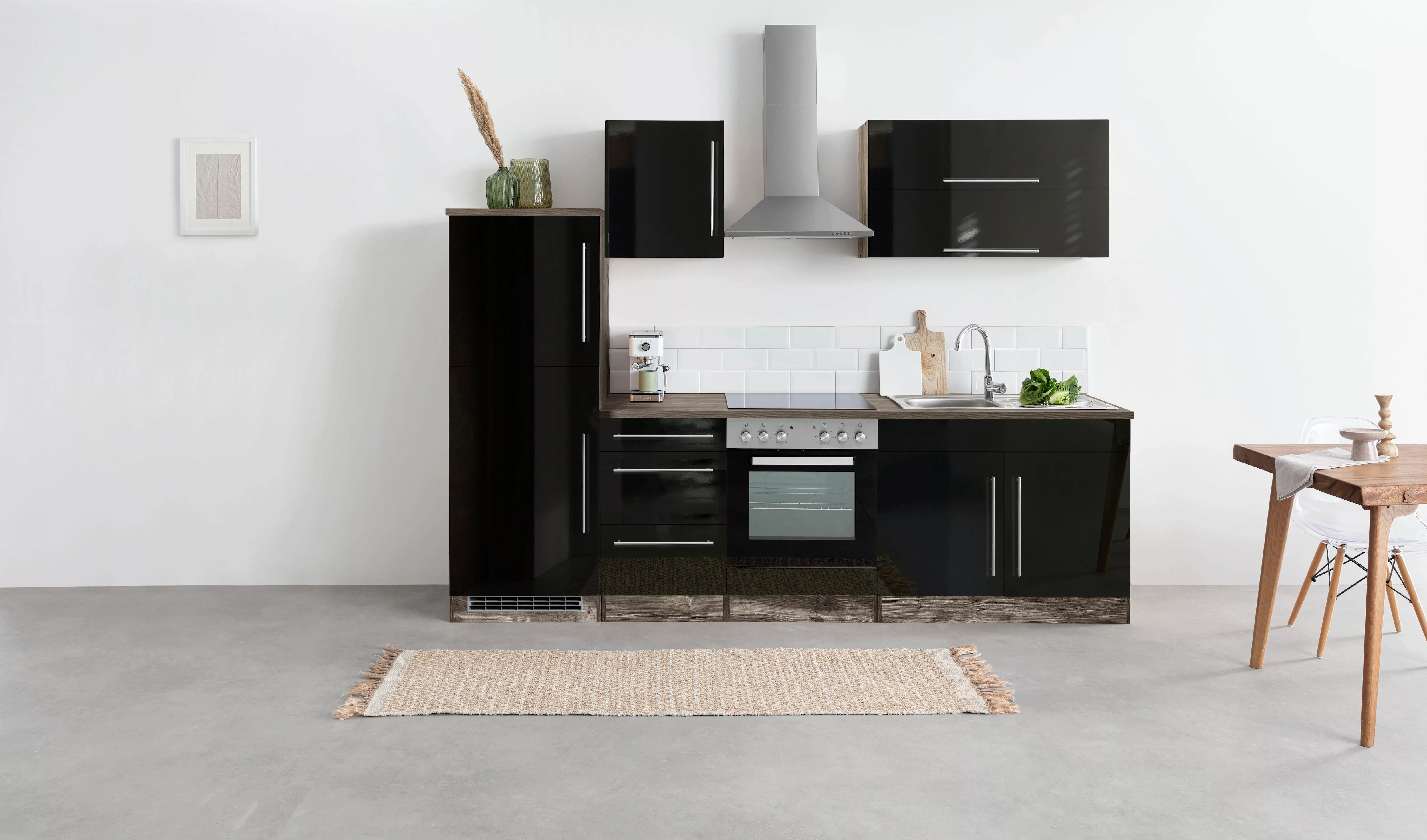KOCHSTATION Küchenzeile "KS-Samos", ohne E-Geräte, Breite 270 cm günstig online kaufen