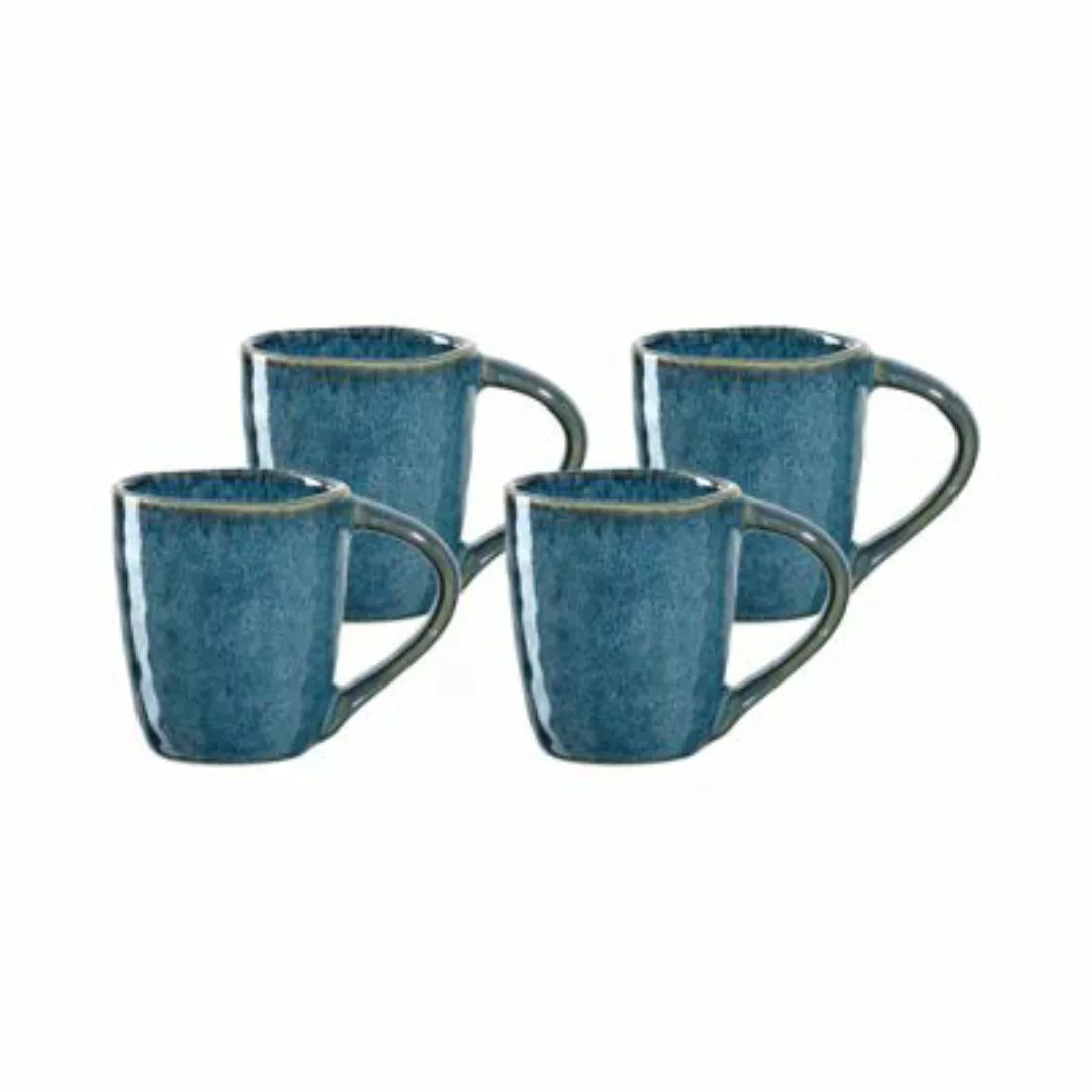 LEONARDO MATERA Keramiktasse 90 ml blau 4er Set Kaffeebecher günstig online kaufen