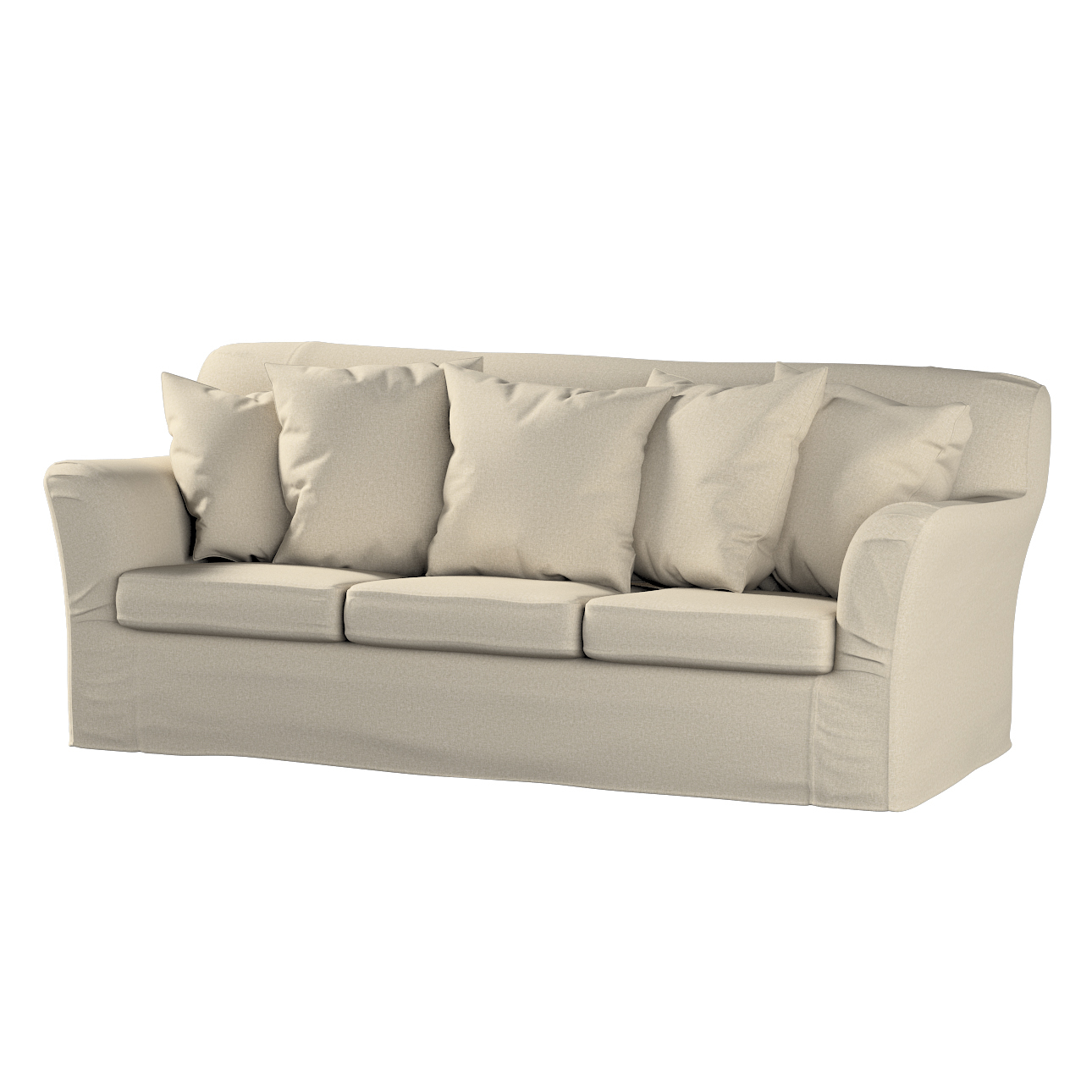 Bezug für Tomelilla 3-Sitzer Sofa nicht ausklappbar, grau-beige, Sofahusse, günstig online kaufen