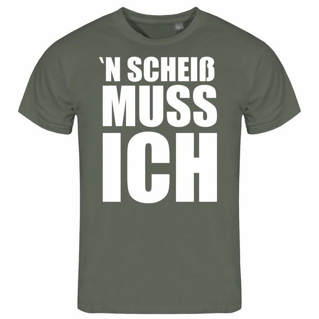 deinshirt Print-Shirt Herren T-Shirt N Scheiß muss ich Funshirt mit Motiv günstig online kaufen