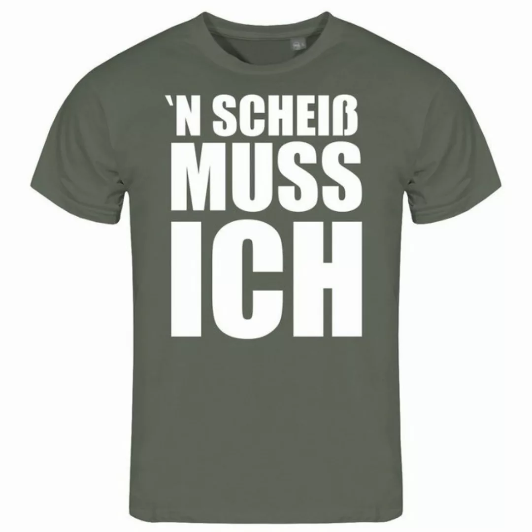 deinshirt Print-Shirt Herren T-Shirt N Scheiß muss ich Funshirt mit Motiv günstig online kaufen