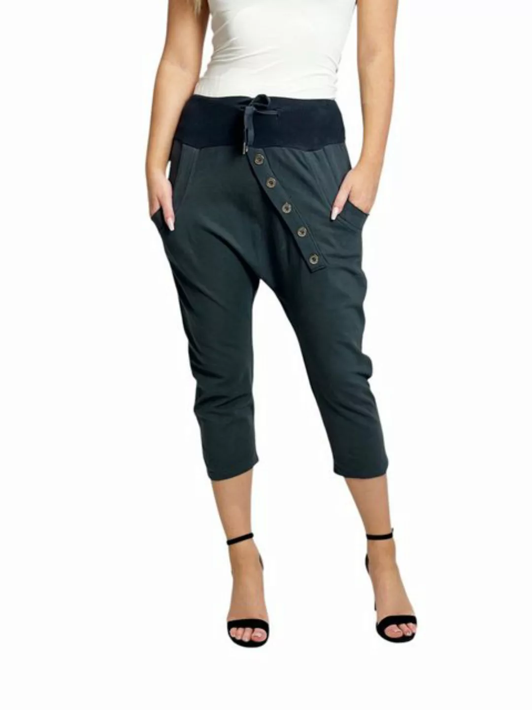 Mississhop Caprihose Damen Capri Hose Boyfriend Hose Jogginghose M.168 günstig online kaufen